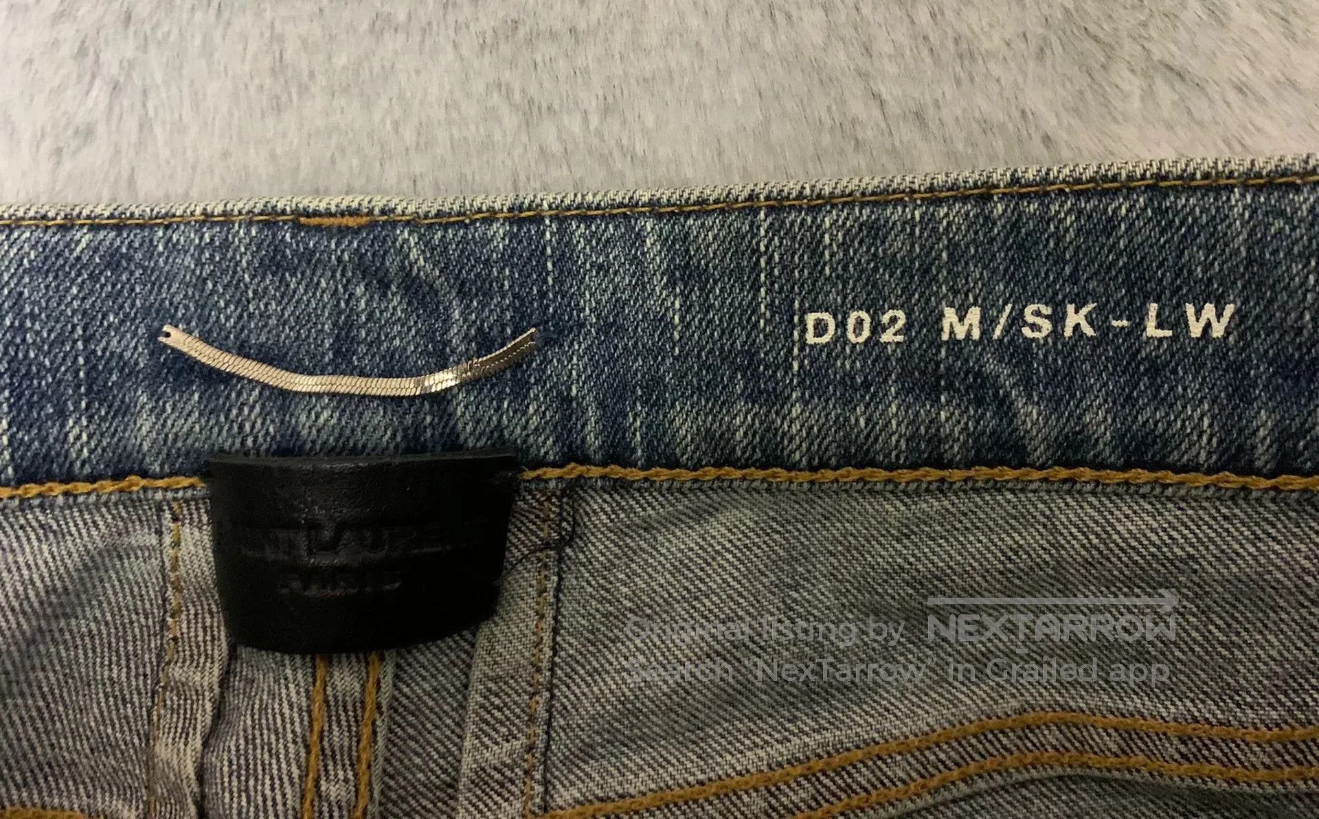 Saint Laurent Paris Saint Laurent Blue Distressed Denim Pants. Size US 32 / EU 48 - 3 Thumbnail