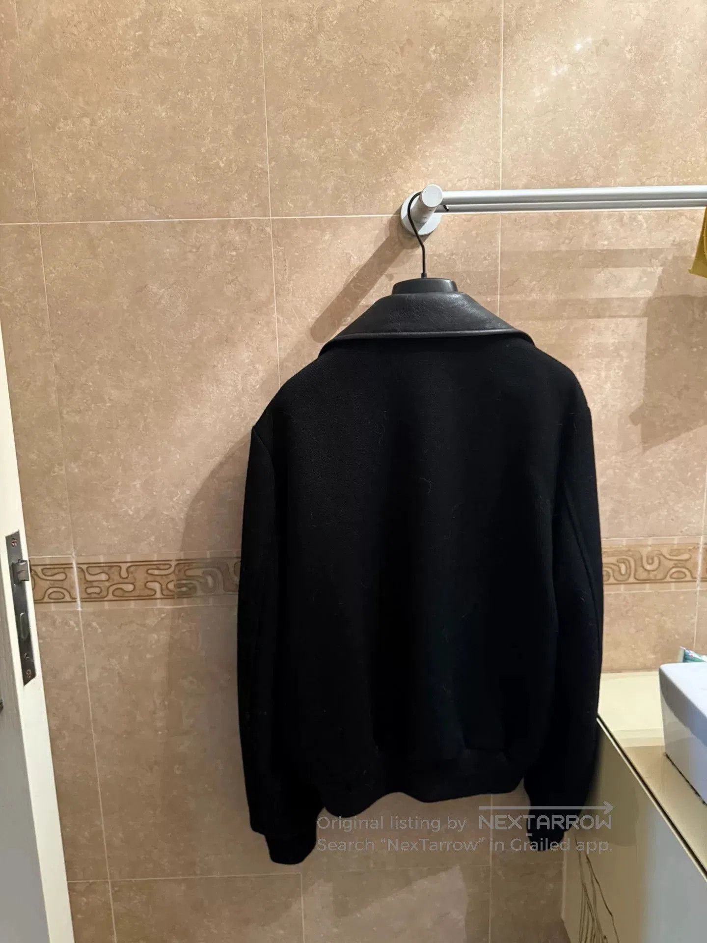 Saint Laurent Paris Saint Laurent 14fw Black Wool Leather Jacket. Size US M / EU 48-50 / 2 - 2 Thumbnail