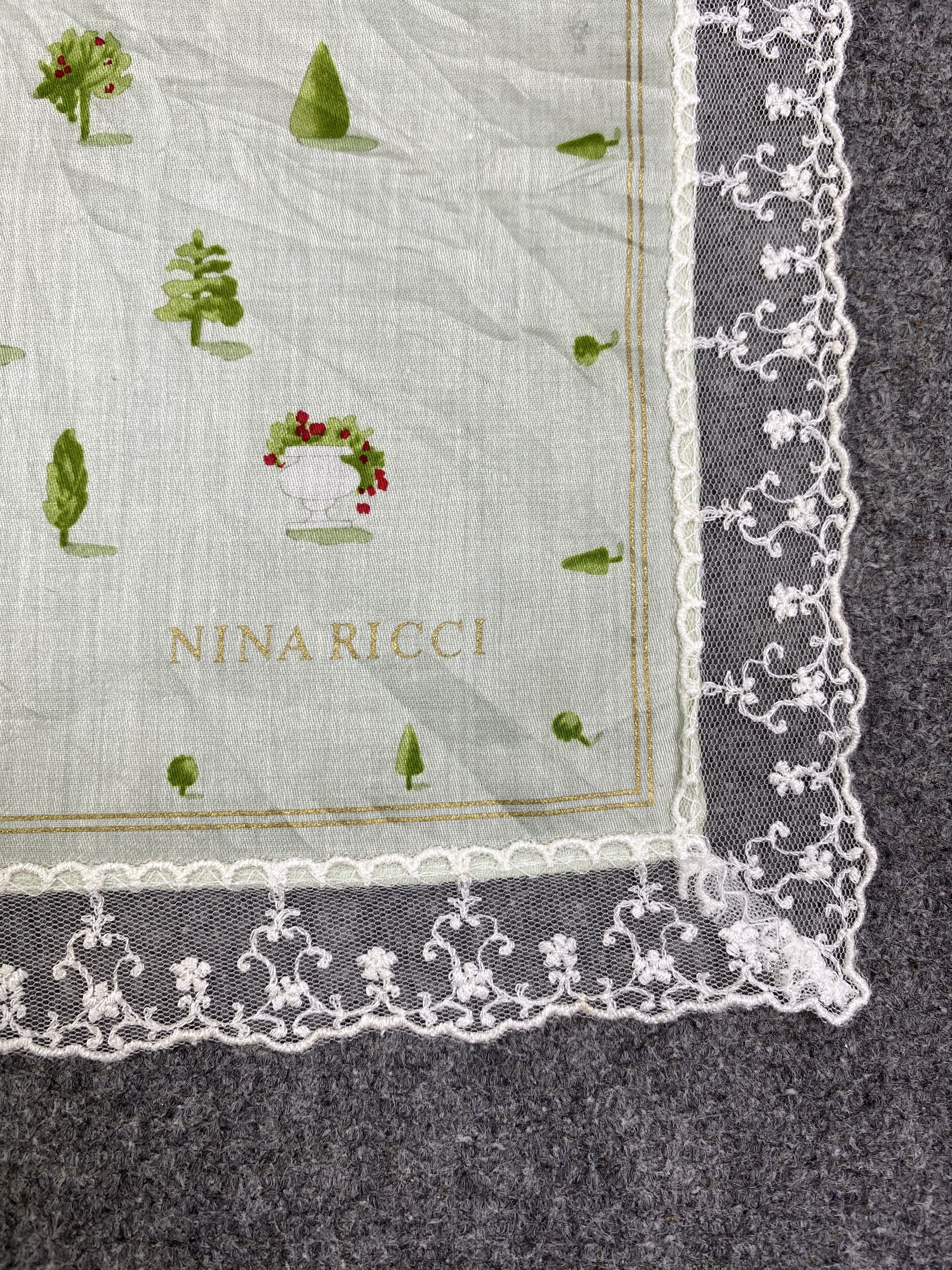 Other Vintage Nina Ricci Handkerchief / Neckerchief HKC1033 Size ONE SIZE - 5 Thumbnail