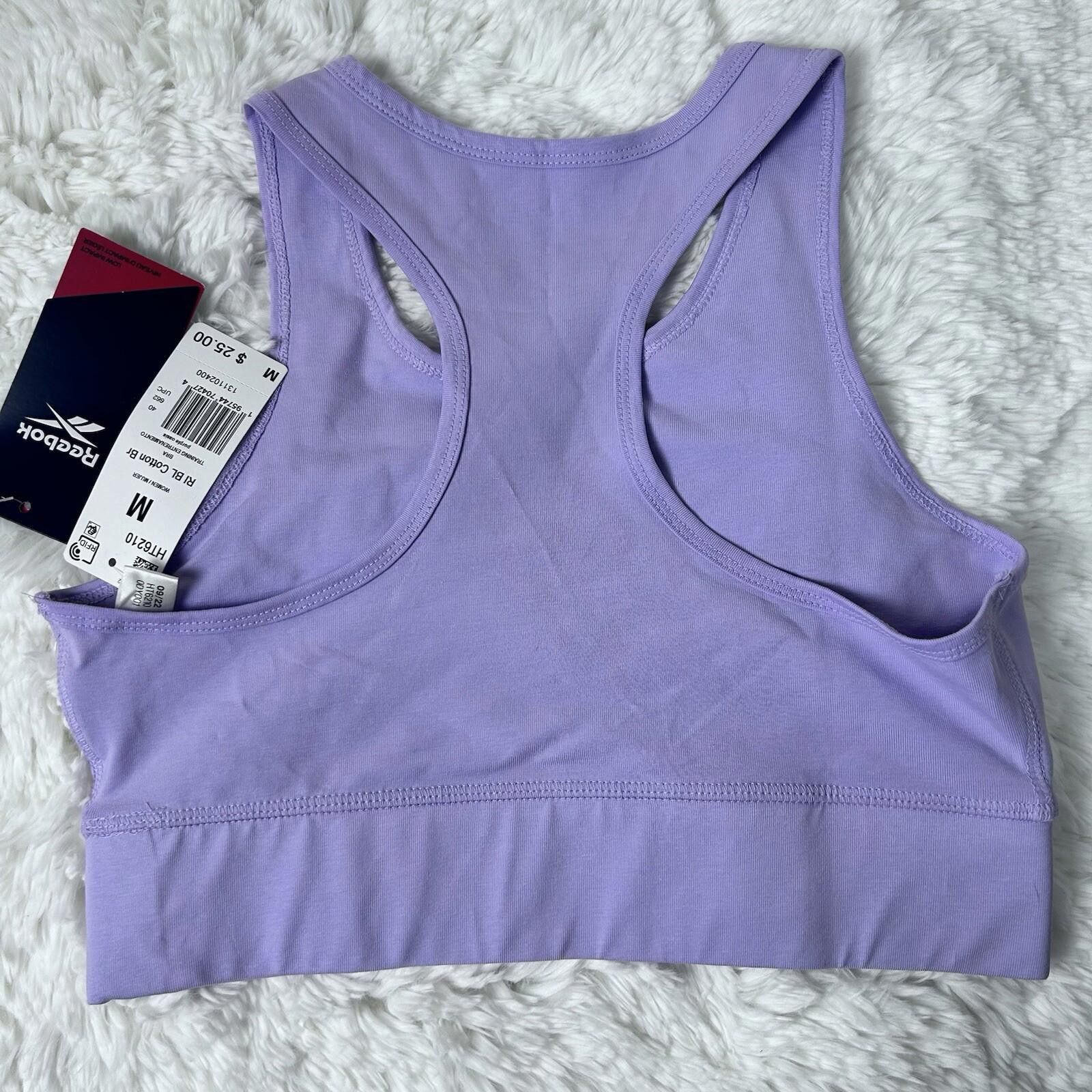 Reebok Reebok Women's Identity Sports Bra Lavender Purple Women's M Size ONE SIZE - 9 Thumbnail