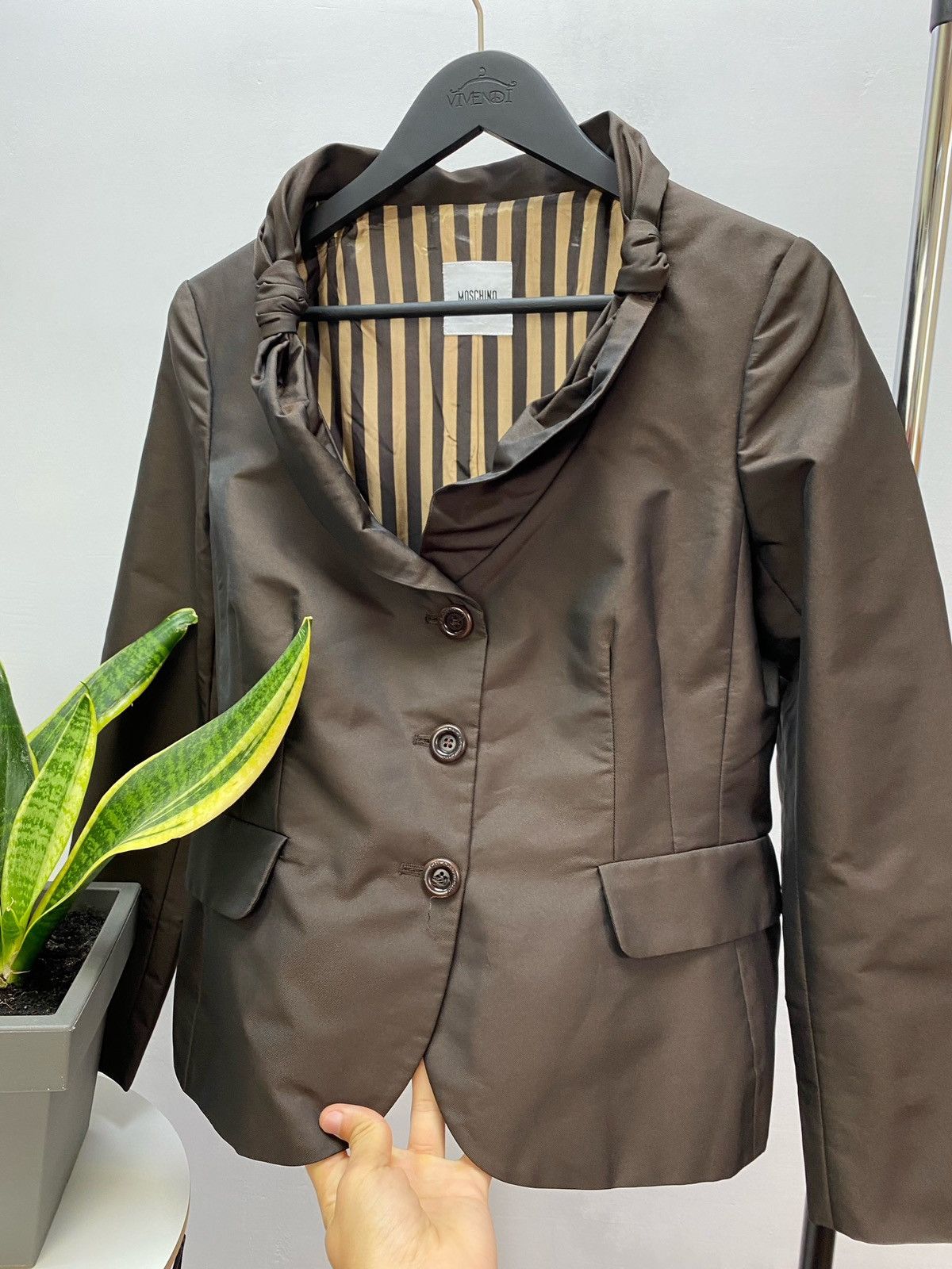 If Six Was Nine × Moschino Moschino Black Blazer Cheap And Chic Art Designer Rare Size XL / US 12-14 / IT 48-50 - 10 Thumbnail