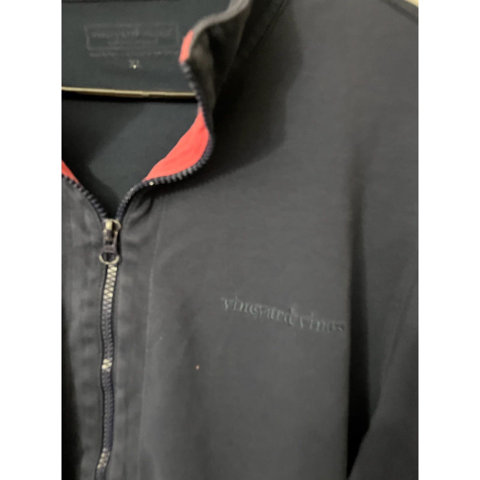 Vineyard Vines Vineyard Vines Jacket Full Zip Lightweight Mock Neck Men's XL Blue Golfing Performance Activewear Size US XL / EU 56 / 4 - 3 Thumbnail