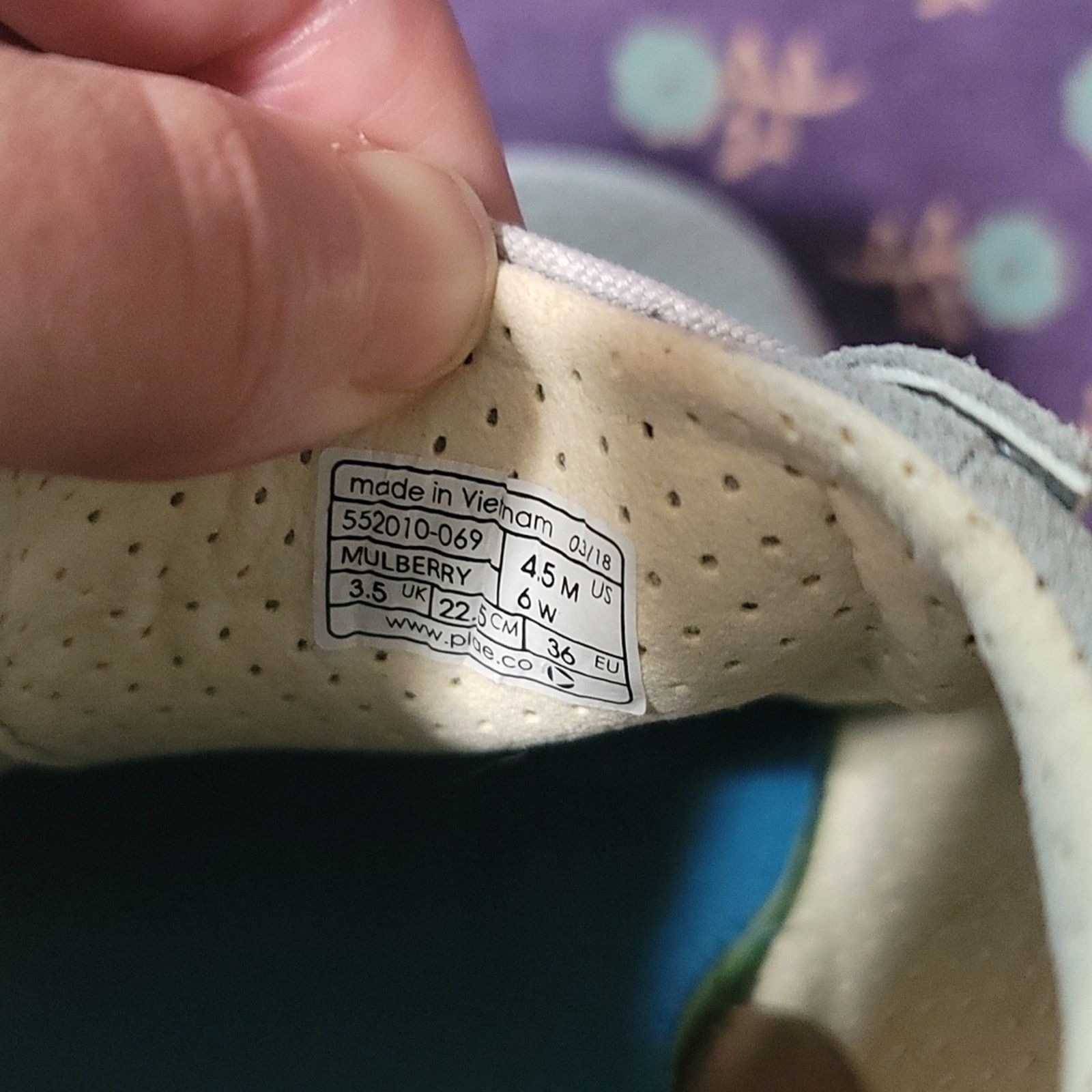 & Other Stories Plae Mulberry Womens Sneakers Suede Great Condition Size US 6 / IT 36 - 7 Thumbnail