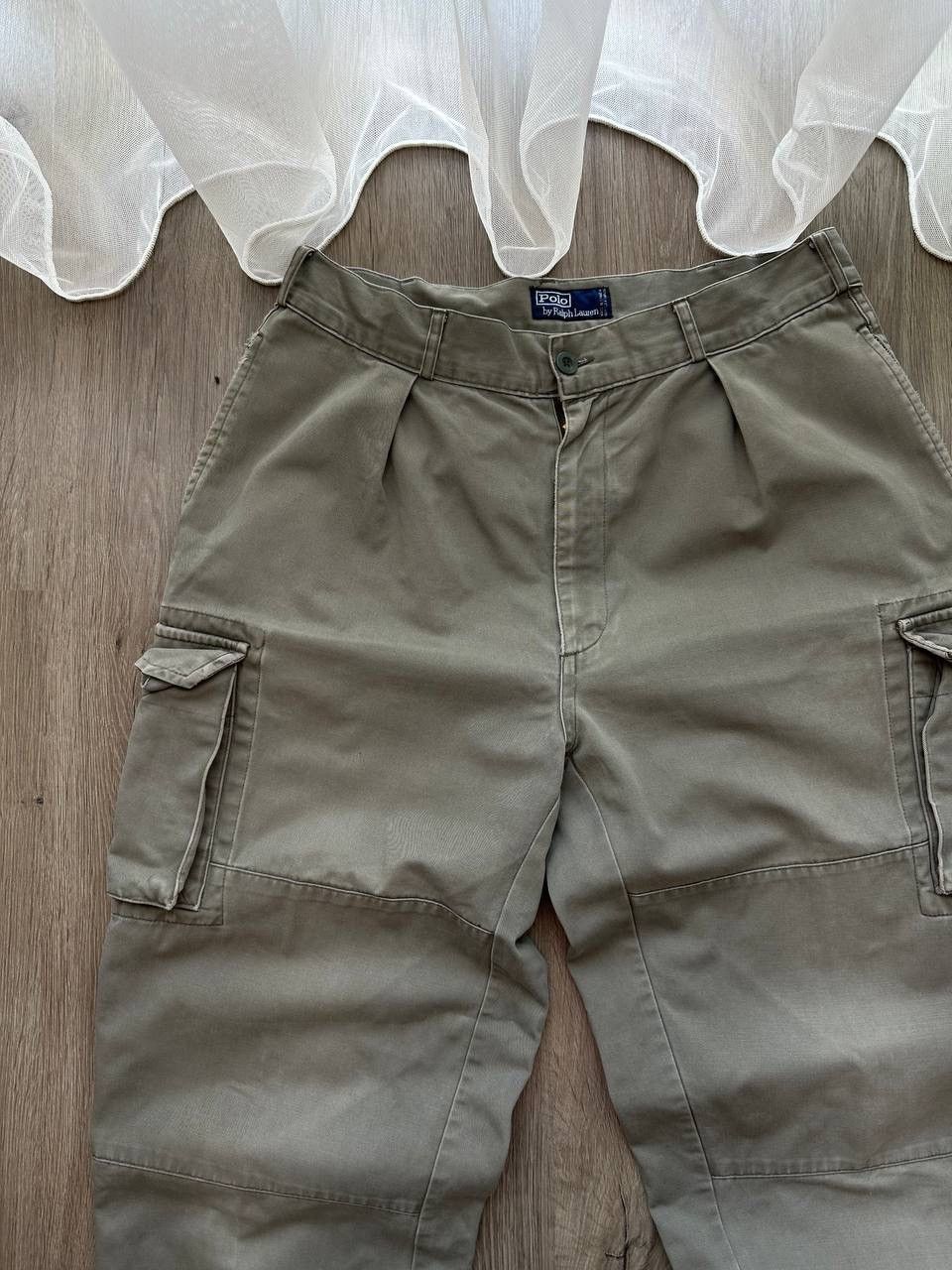 Polo Ralph Lauren × Vintage Vintage Polo Ralph Lauren Khaki PRL Cargo Pants Size US 36 / EU 52 - 8 Thumbnail