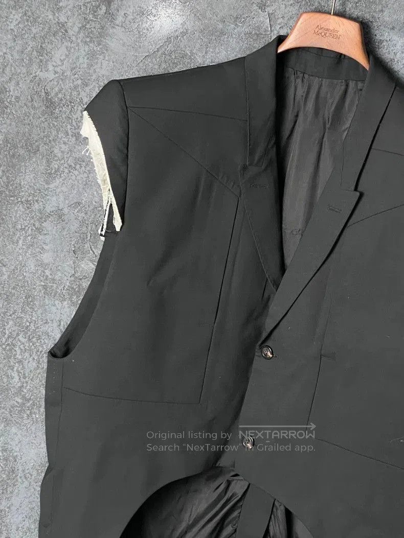 Rick Owens Rick Owens Black Asymmetrical Vest Jacket. Size US M / EU 48-50 / 2 - 5 Thumbnail