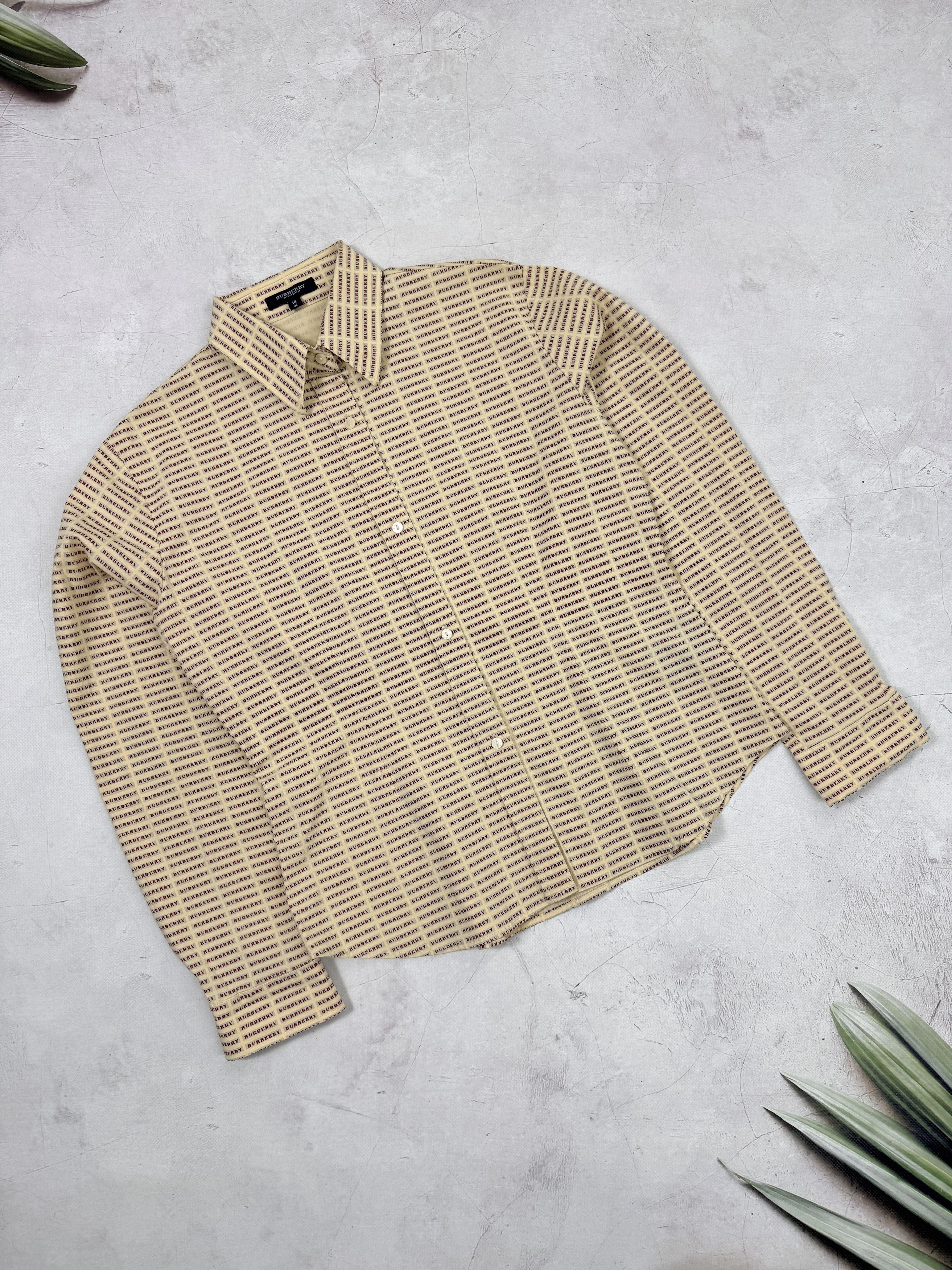 Burberry Vintage Burberry London Shirt Blouse Monogram Logo Women Size L / US 10 / IT 46 - 2 Thumbnail