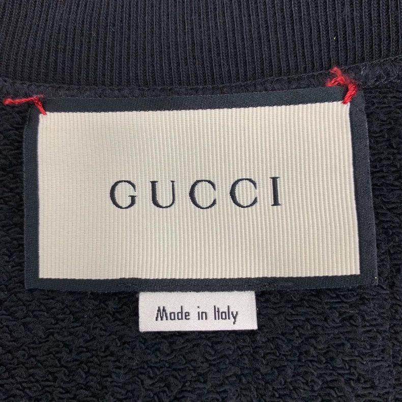 Gucci Gucci Black cat letter sequin cotton round-neck long-sleev Size US L / EU 52-54 / 3 - 5 Thumbnail