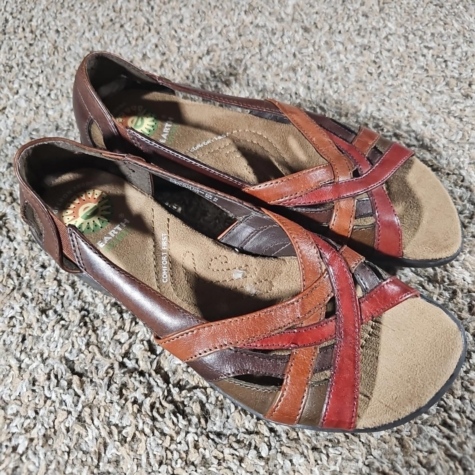 Other Earth Spirit Gelron 2000 Comfort First Loafer Sandals Sz 7 Size US 7 / IT 37 - 1 Thumbnail