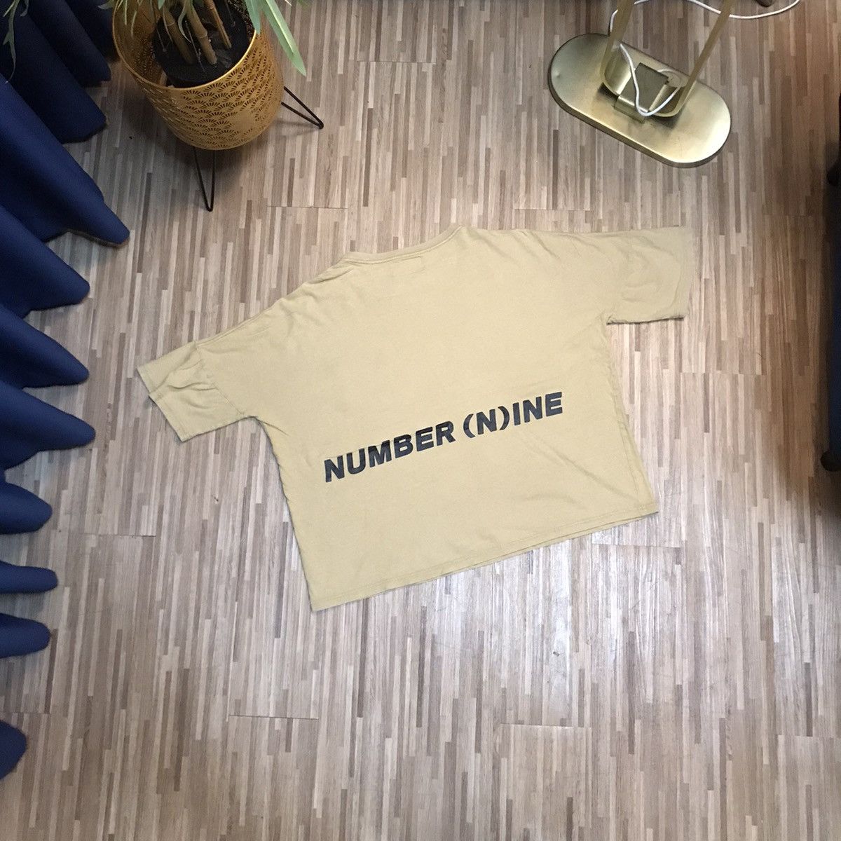 Designer NUMBER (N)INE DENIM POCKET CROPTOP RARE TEE Size M / US 6-8 / IT 42-44 - 8 Thumbnail