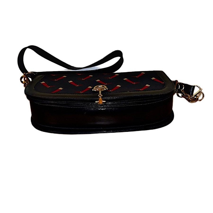 Gucci Authentic Vintage Gucci Navy Riding BootsMotif Crossbody Bag Size ONE SIZE - 7 Thumbnail