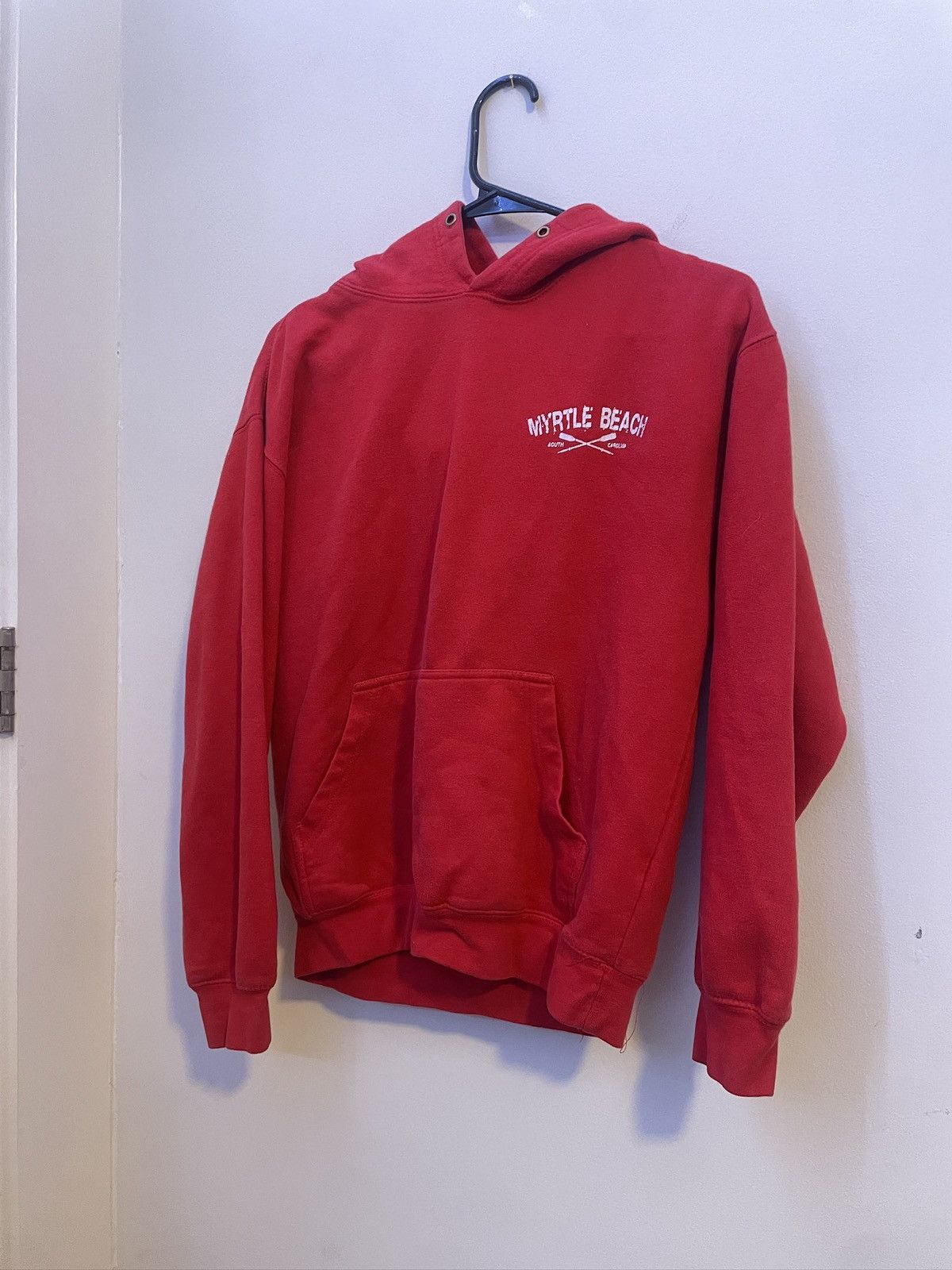 Vintage Vintage Red Myrtle Beach Hoodie Size US S / EU 44-46 / 1 - 3 Thumbnail