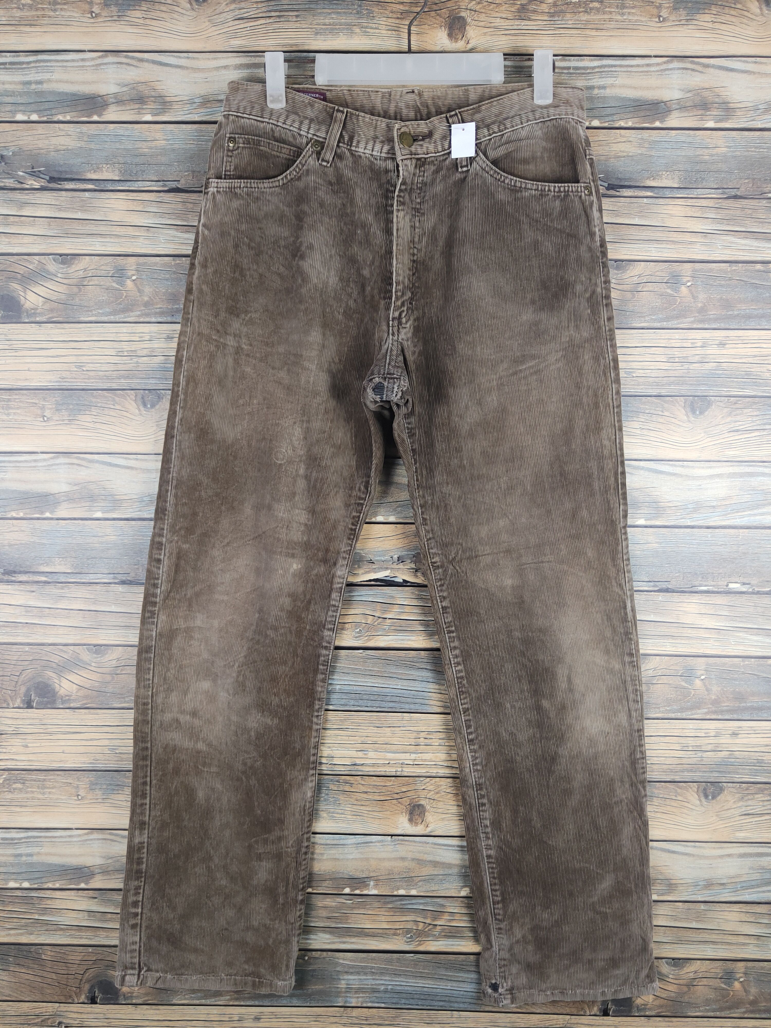 Lee DL Lee Brown Multipocket Corduroy Pants #sp46-257T Size US 31 - 1 Thumbnail