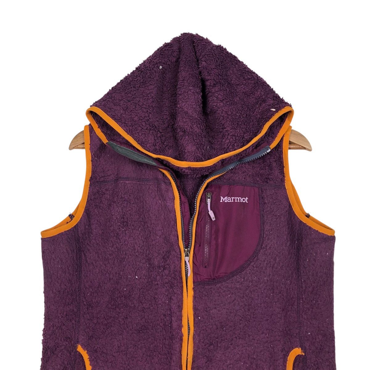 Japanese Brand × Vintage 📌Rich Purple Vintage Dip Pile Sherpa Vest Jacket Marmot Size US L / EU 52-54 / 3 - 5 Thumbnail