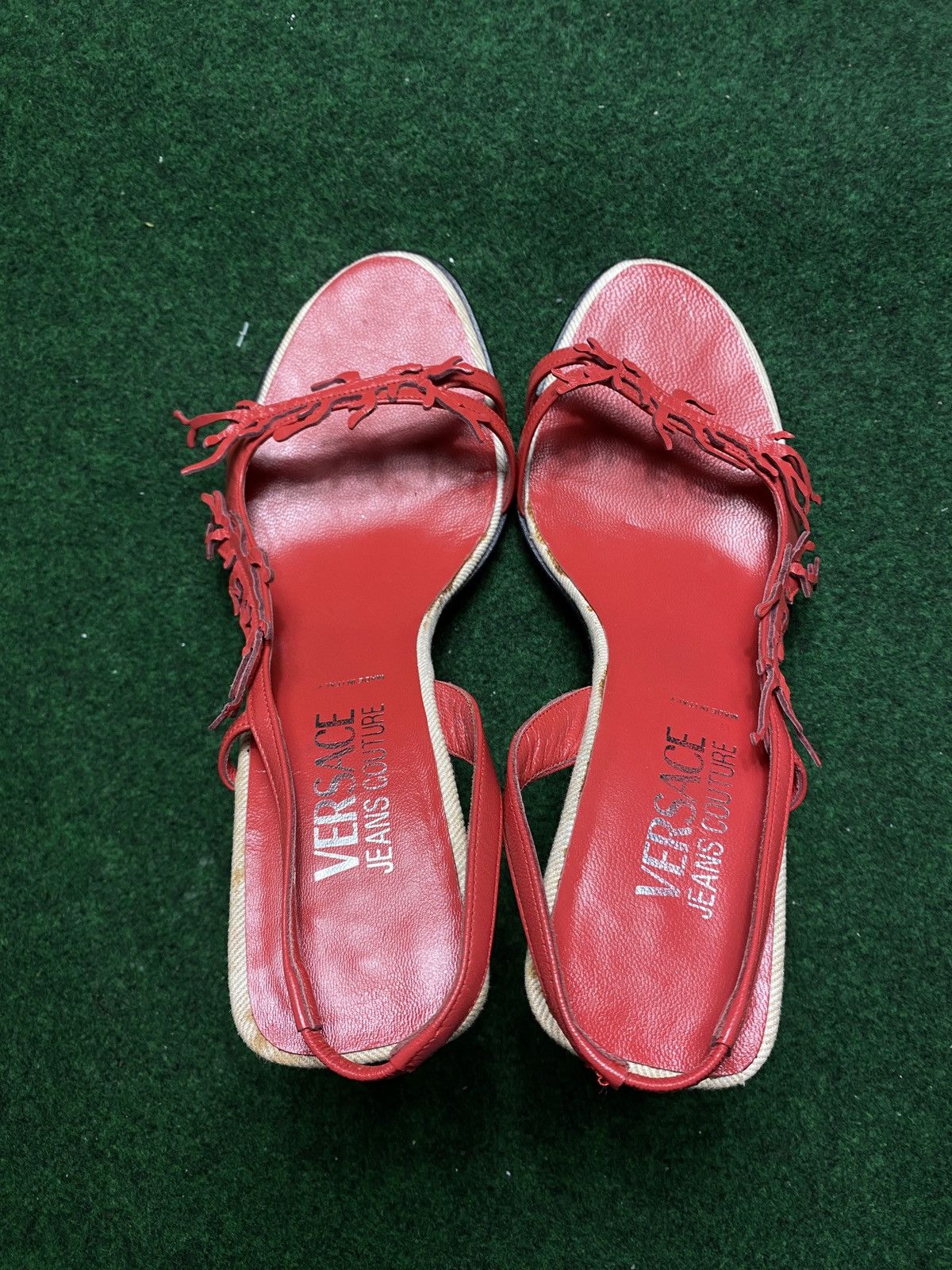 Versace Heels Vintage Red 90s