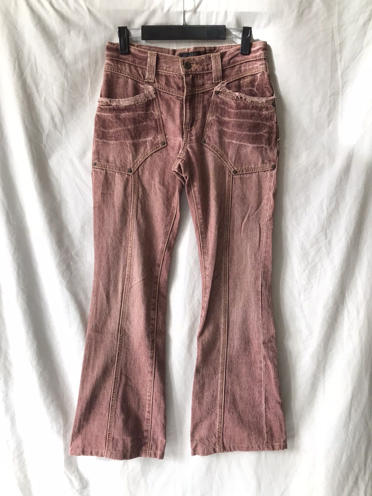 image of Morgan Homme x Tornado Mart Japan Flared Jeans Goa Style Morganhomme in Light Wash, Men's (Size 29)