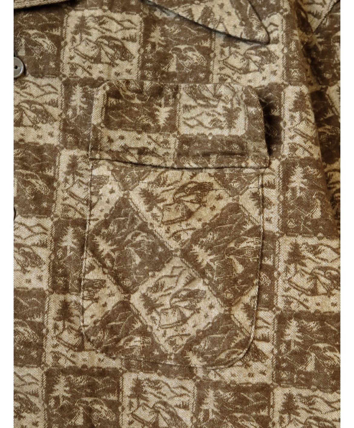 Kapital CAMP jacquard flannel wrangle collar board shirt size 2 Size US M / EU 48-50 / 2 - 5 Thumbnail