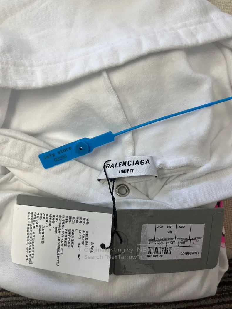 Balenciaga Balenciaga Dissolved Letter Jelly Hooded Sweatshirt Size US L / EU 52-54 / 3 - 4 Thumbnail