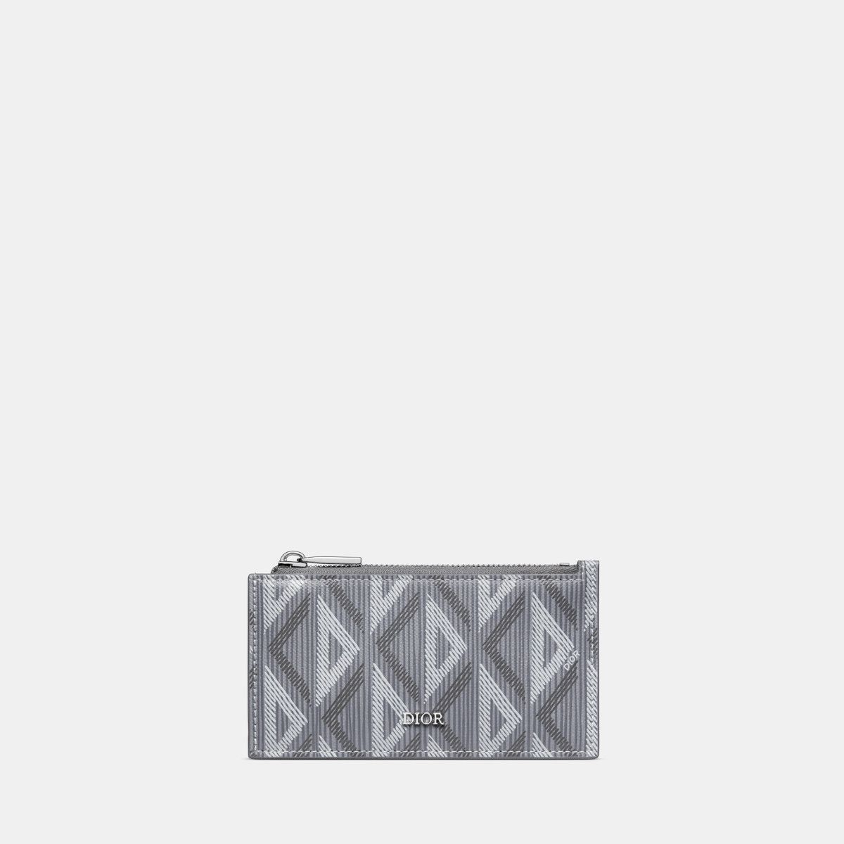 Dior o1bcso1str0226 Size:OS/ Zipped Card Holder in Grey Size ONE SIZE - 1 Thumbnail