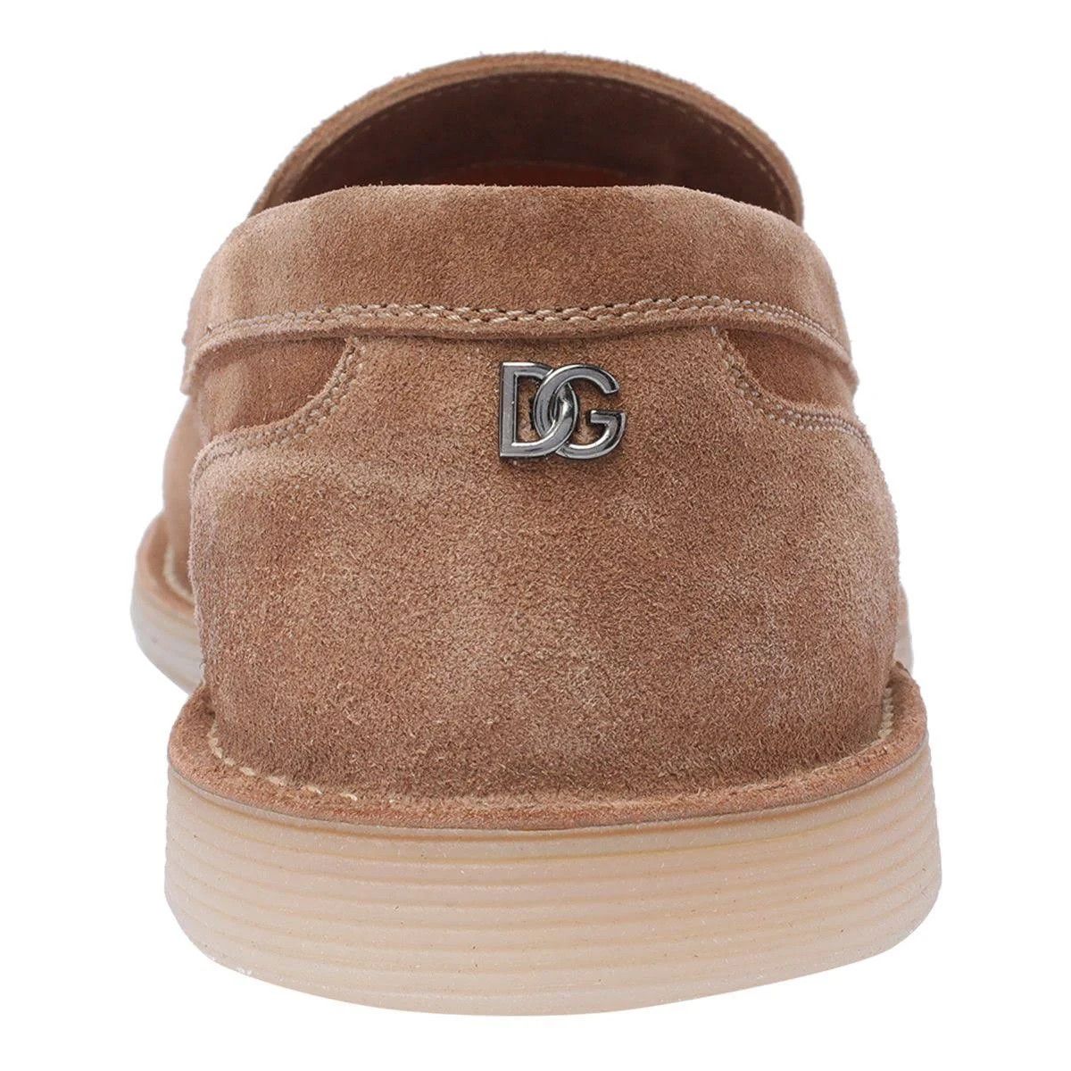 Dolce & Gabbana o1s22i1n0924 Suede Leather Loafers in Brown Size US 10 / EU 43 - 4 Thumbnail