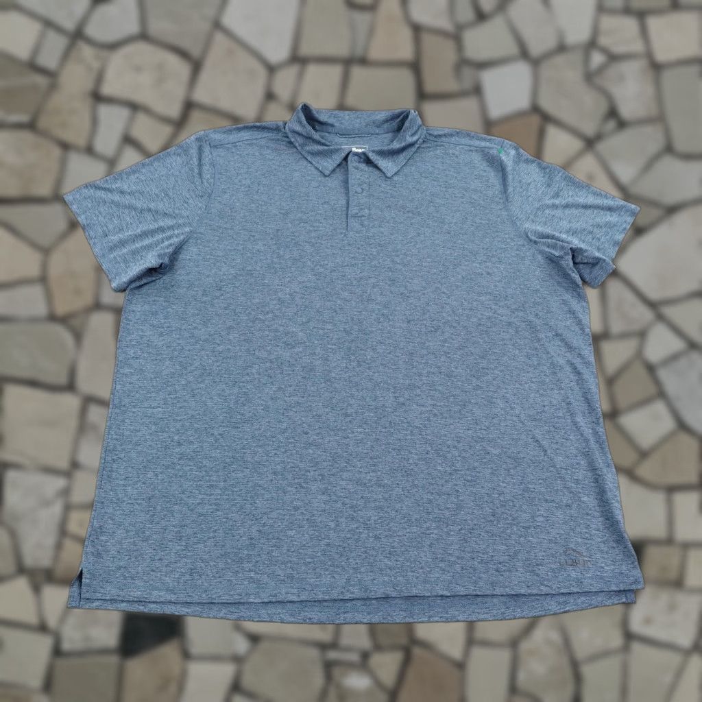 Vintage LL Bean Polo Shirt Mens XL Blue Lightweight Performance Ultralight Moisture Wicking Regular Short Sleeve Button Collar Solid Adventure Size US XL / EU 56 / 4 - 1 Thumbnail