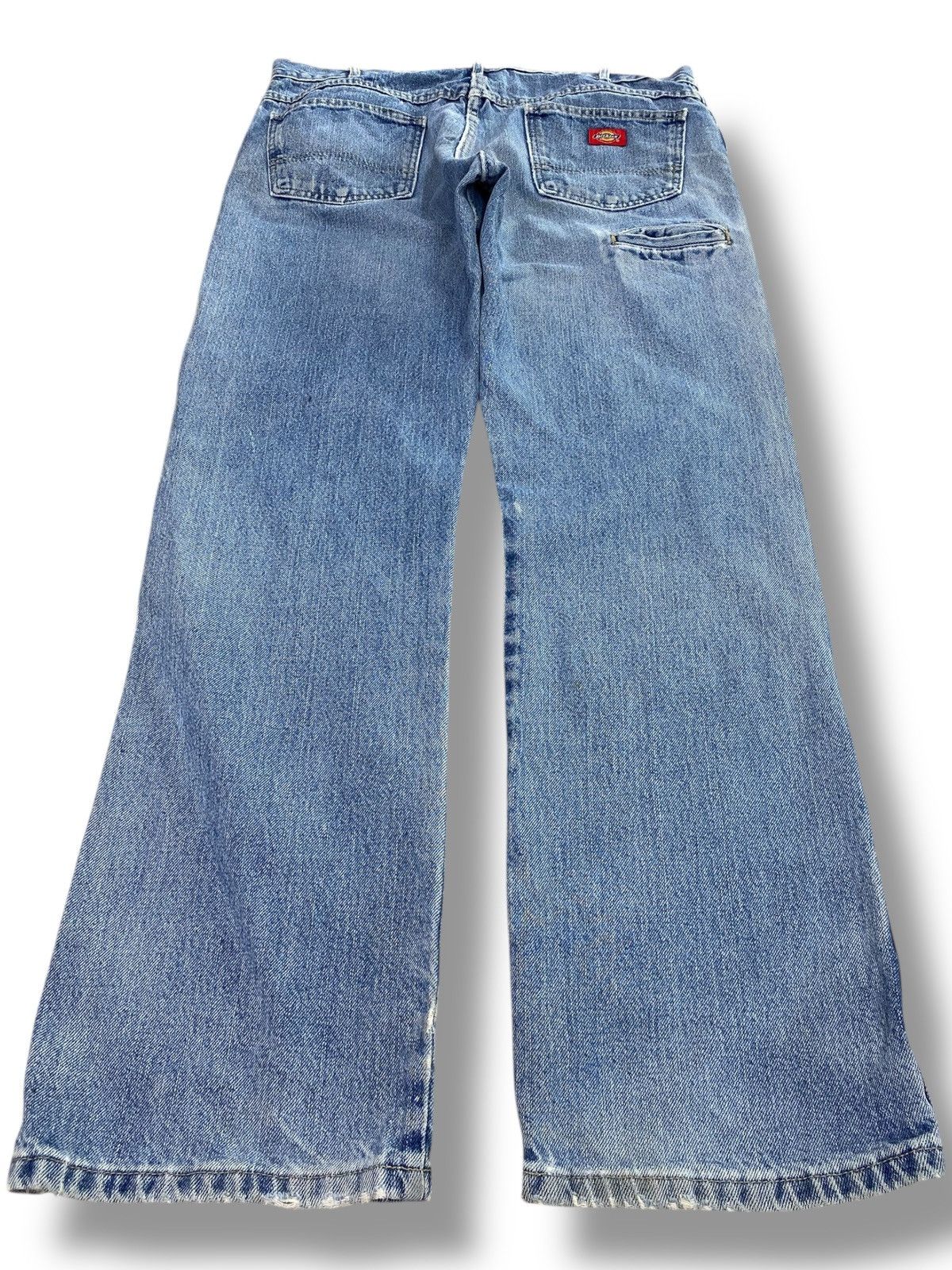 Dickies Dickies Distressed Light Wash Baggy Wide Leg Jeans Size US 36 / EU 52 - 3 Thumbnail