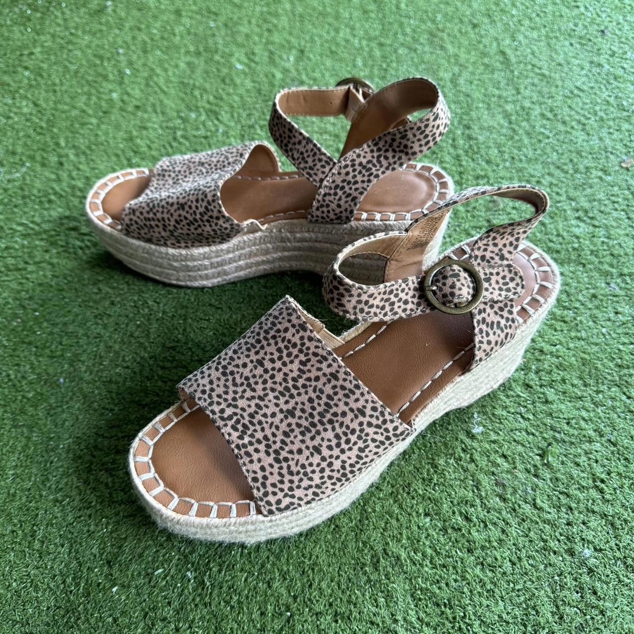 Designer Women's Brown and Tan Espadrill Size US 8 / IT 38 - 1 Thumbnail