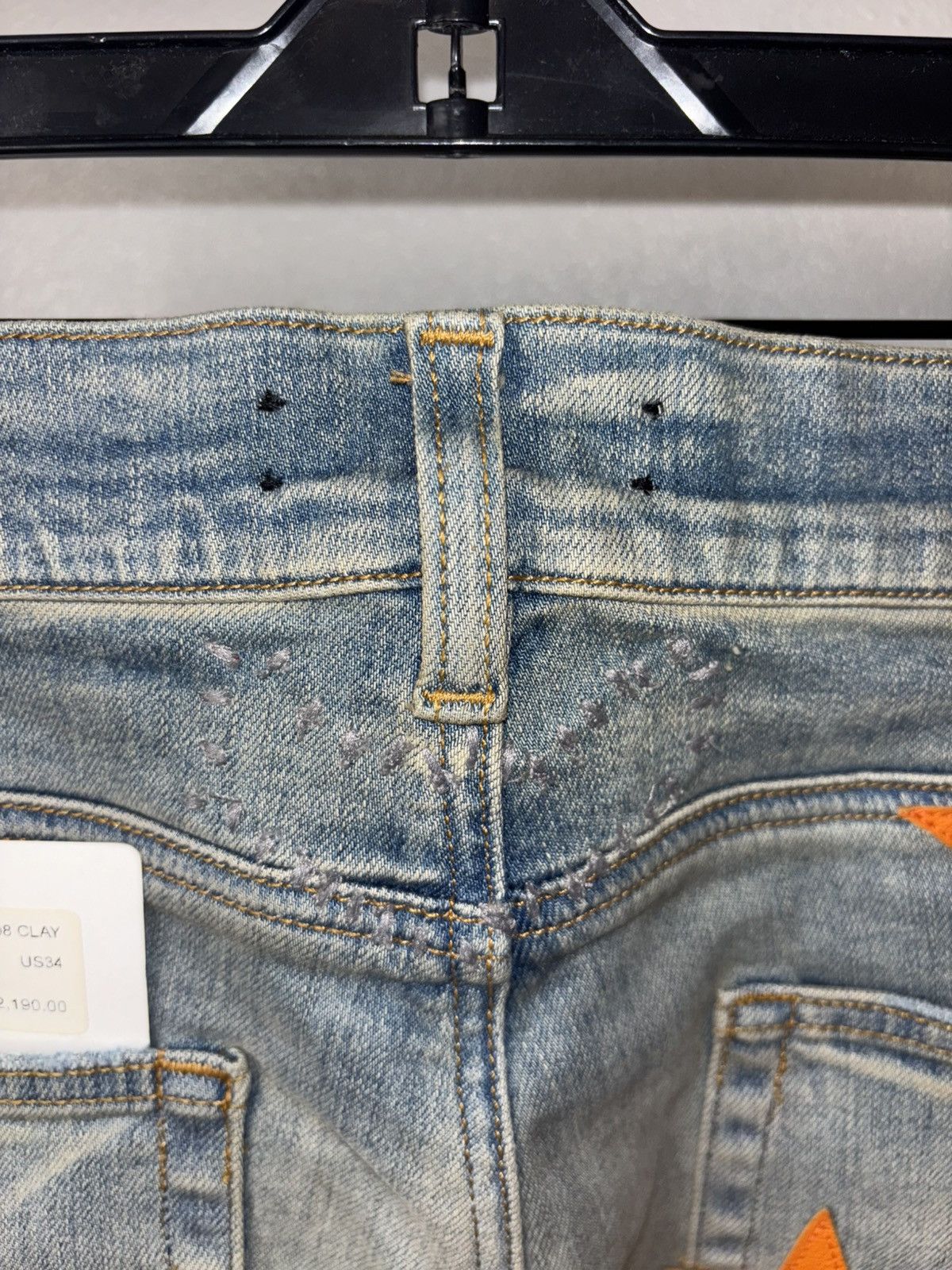 Amiri Amiri X Chemist Collaboration Slim Fit Leather Stars Patch Size US 34 / EU 50 - 12 Thumbnail