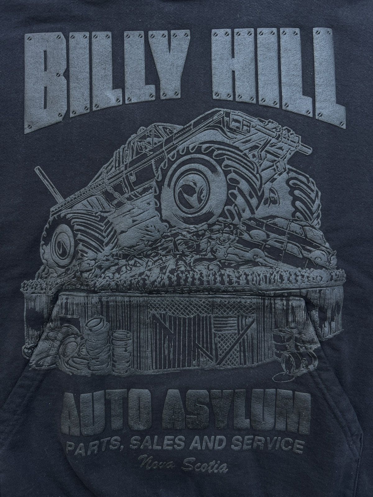 Billy Hill Billy Hill Auto Asylum Diamond Plated Print Hoodie Size XL Size US XL / EU 56 / 4 - 5 Thumbnail