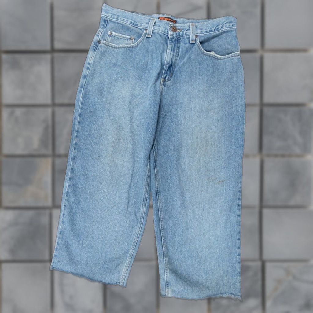 Anchor Blue VINTAGE Anchor Blue Jeans Men's 33x25 Denim Pants Baggy Wide-Leg Y2K Skater Cotton Blue Retro Size US 33 - 1 Thumbnail