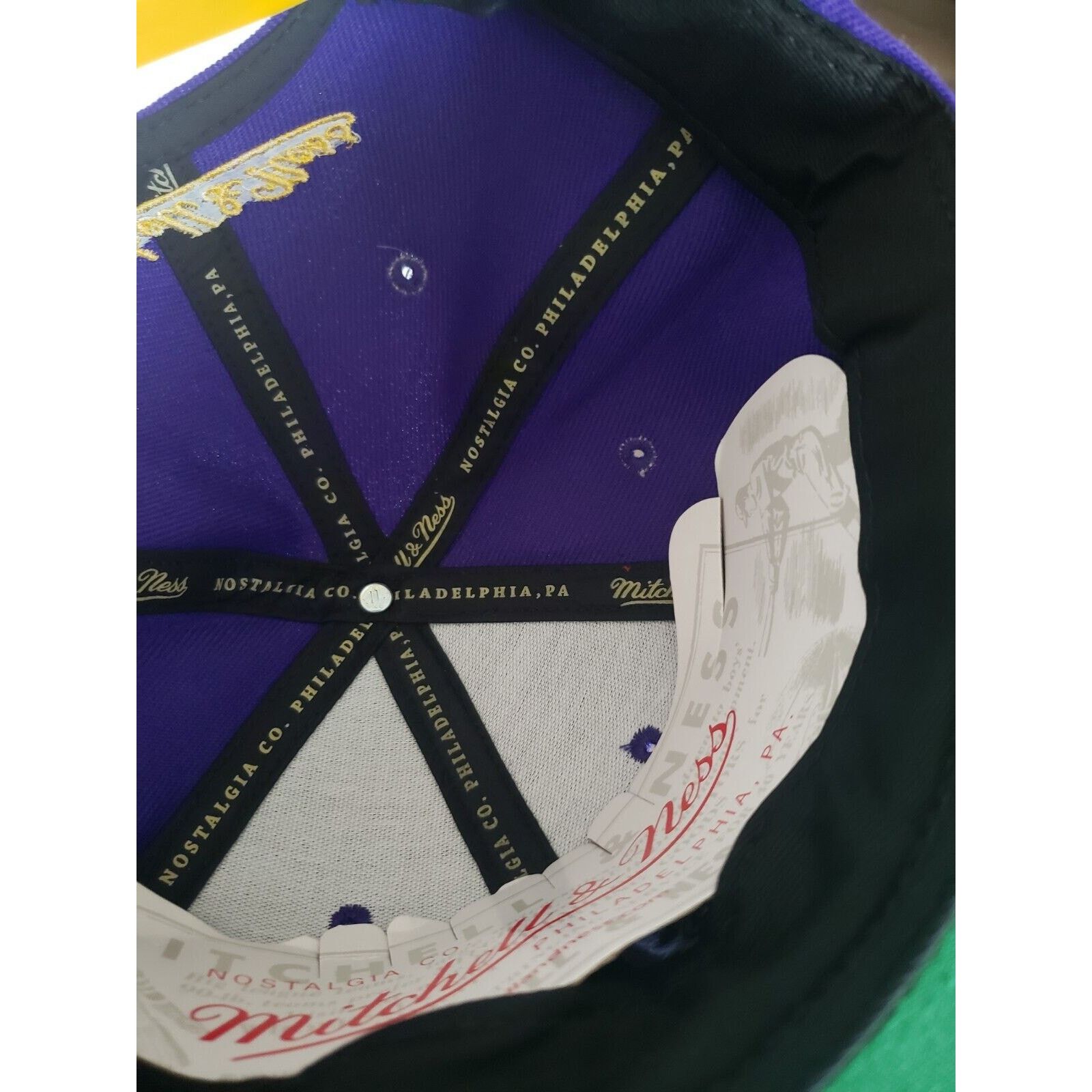 Mitchell & Ness Los Angeles Lakers Hat 2009 NBA Finals Purple Mitchell Ness Size ONE SIZE - 8 Thumbnail