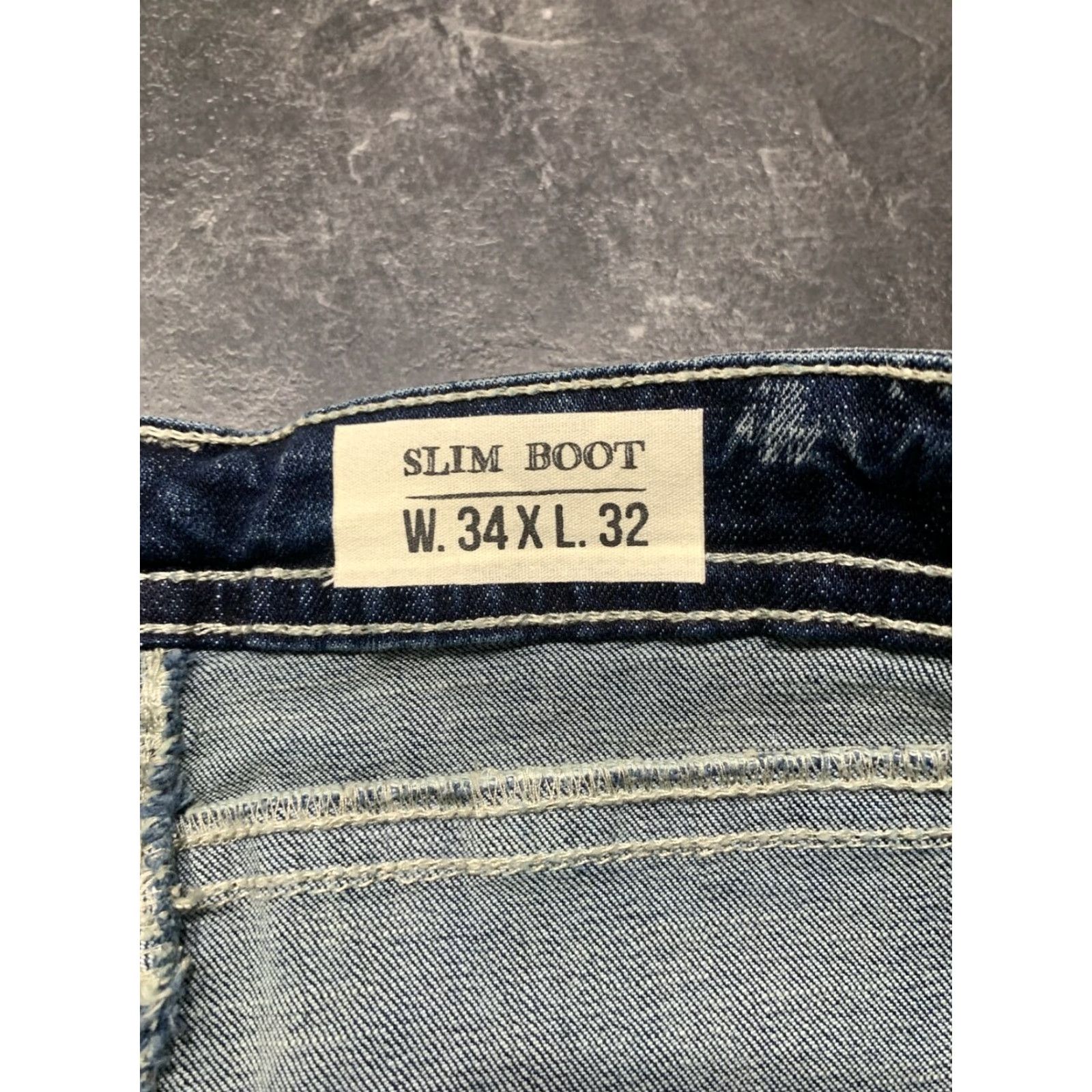 Vintage Axel Jeans Men's Slim Bootcut Denim 34x32 Blue Stretch Size US 34 / EU 50 - 7 Thumbnail