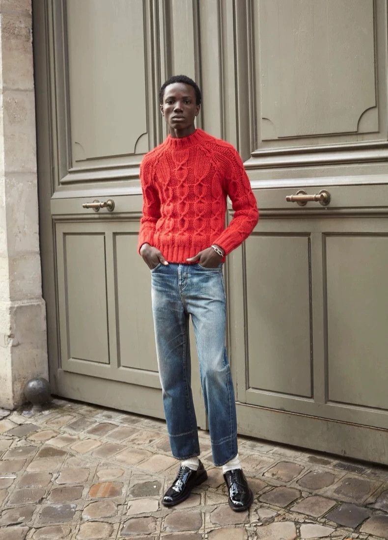 Saint Laurent Paris saint laurent red cable knit sweater-2507 Size US S / EU 44-46 / 1 - 9 Thumbnail