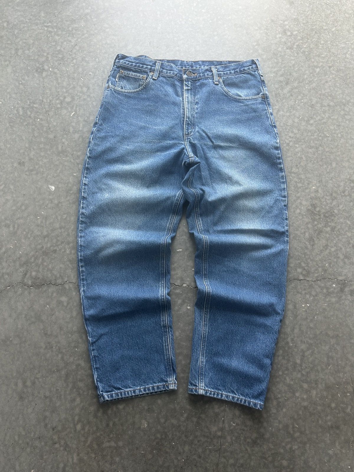 Carhartt × Vintage Vintage Y2K Carhartt Denim Jeans Size US 37 - 1 Thumbnail