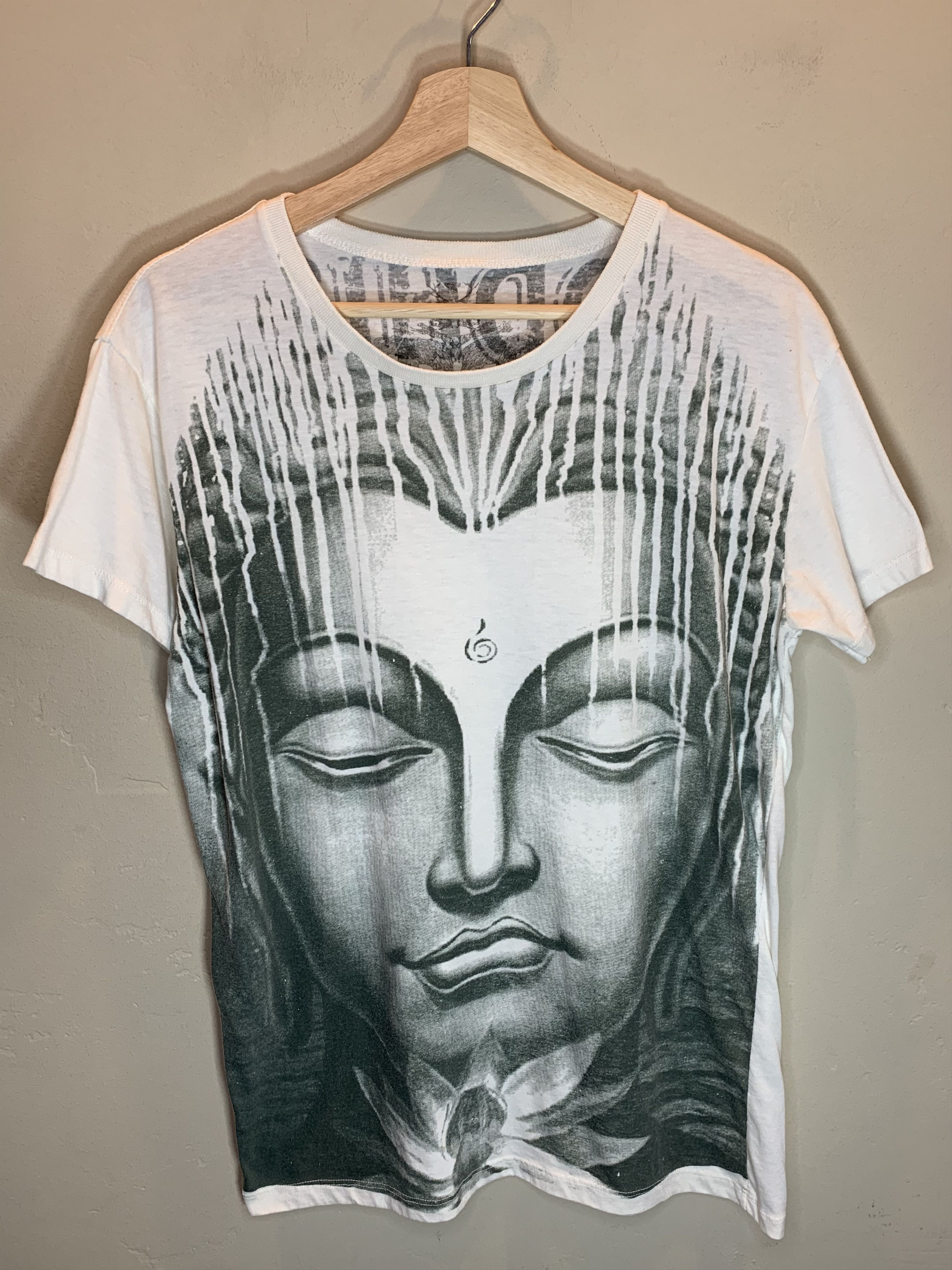 Vintage *RARE* Vintage Buddhism Buddhist Thailand Y2K AOP Art Shirt Size US M / EU 48-50 / 2 - 1 Thumbnail