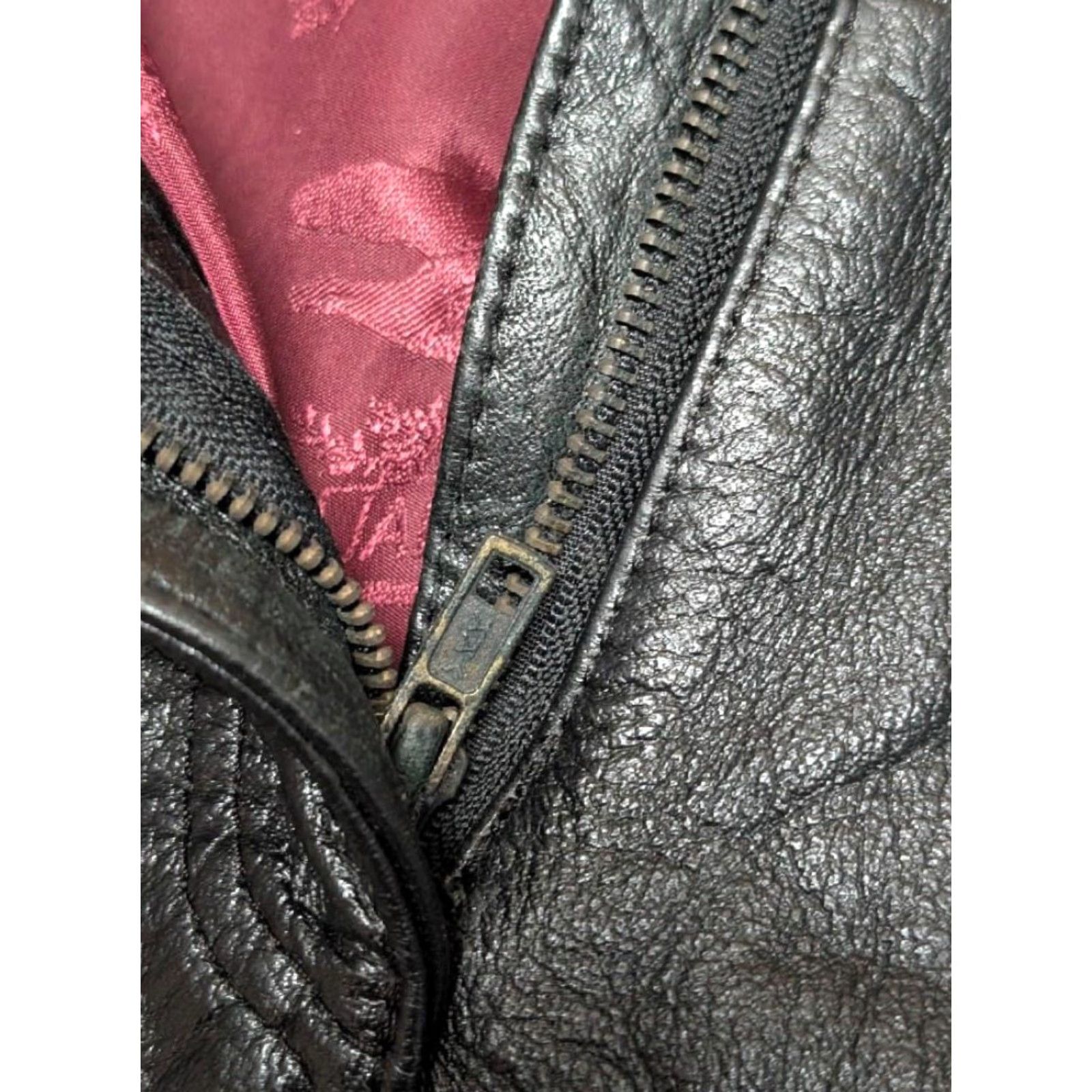 Vintage VINTAGE Jamin Leather Motorcycle Pants 28x32 Black Cowhide Leather Jeans Mens Jeans 90s Size US 28 / EU 44 - 4 Thumbnail