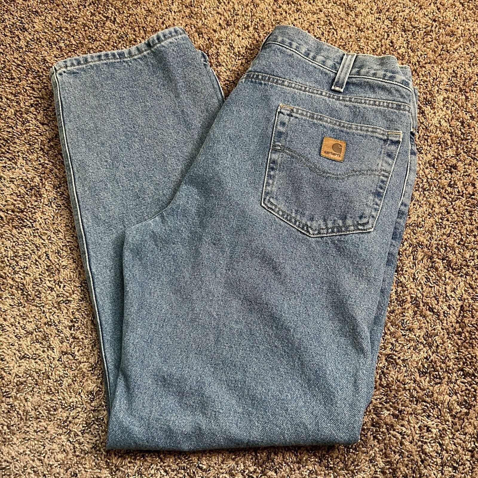 Carhartt Carhartt B480 LVB Medium Wash Traditional Fit Jeans Sz 38x32 Size US 38 / EU 54 - 12 Thumbnail
