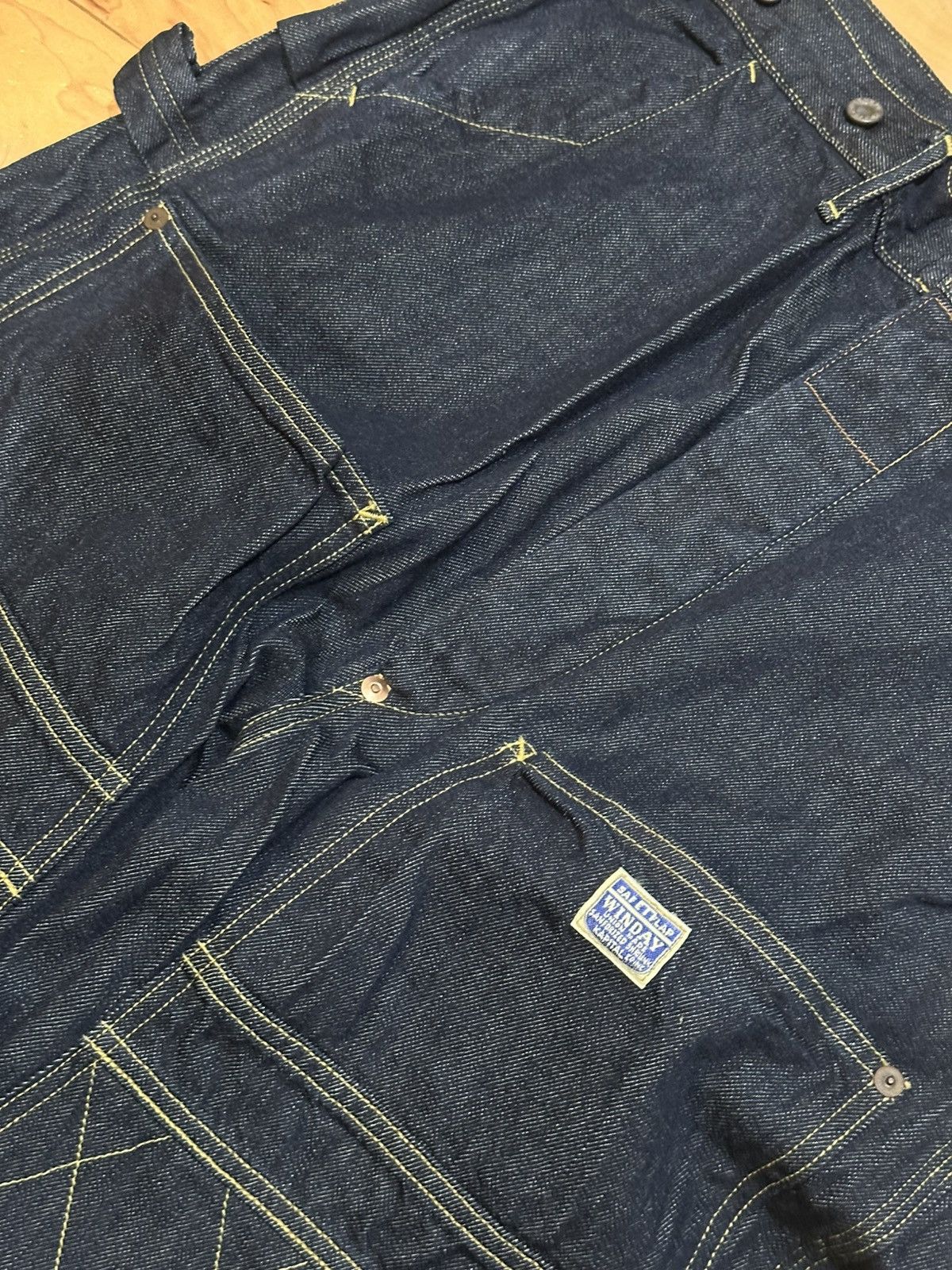 Kapital 11.5oz Indigo Double Knee Lumber Denim Pants XL size 4 Size US 36 / EU 52 - 2 Thumbnail
