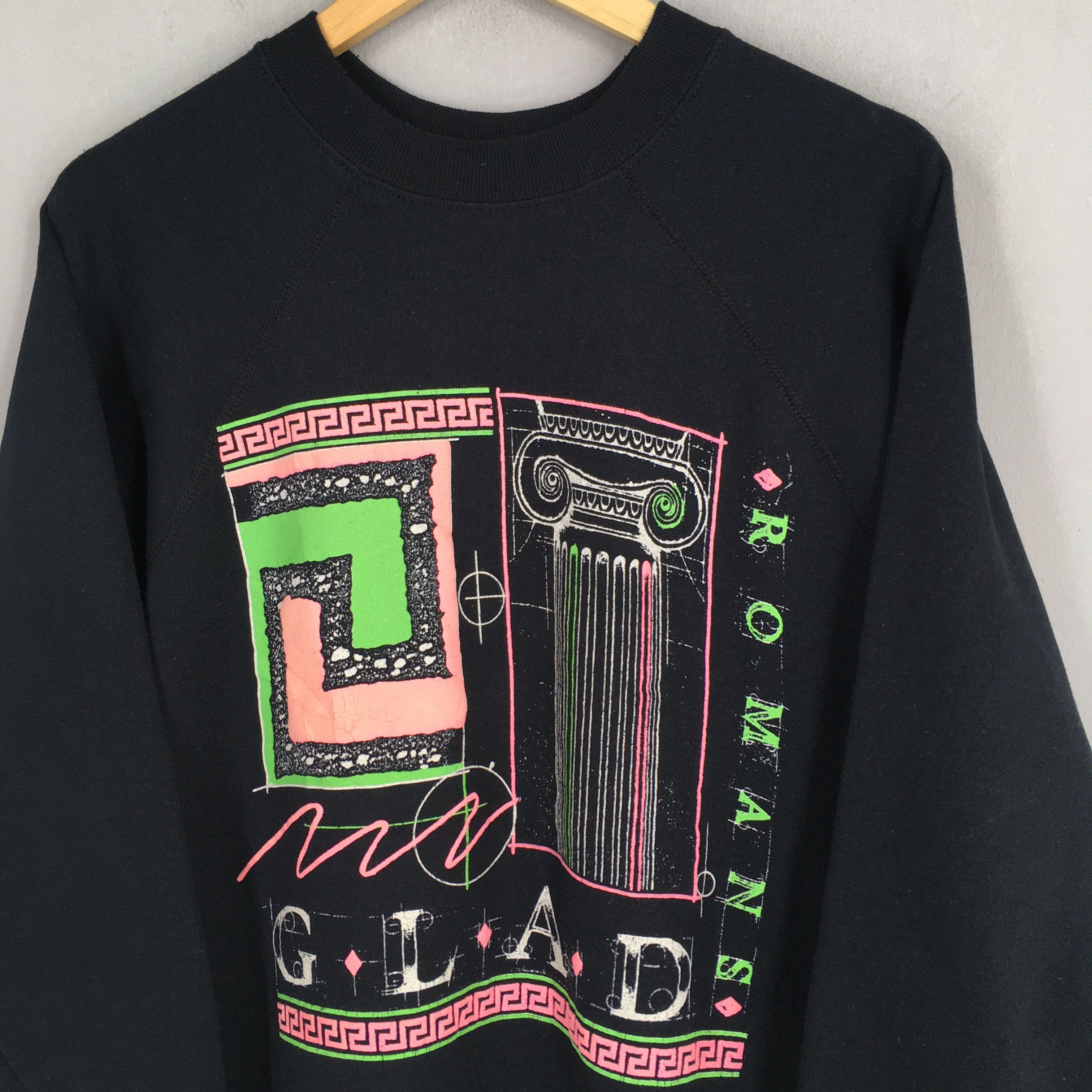 Other Vintage 1989 Glad Romans Black Crewneck Sweater Medium Size US M / EU 48-50 / 2 - 3 Thumbnail