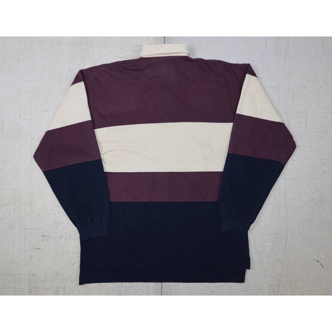 Hugo Boss Vintage 90s Hugo Boss America Rugby T-Shirt Burgundy/White Size US L / EU 52-54 / 3 - 4 Thumbnail