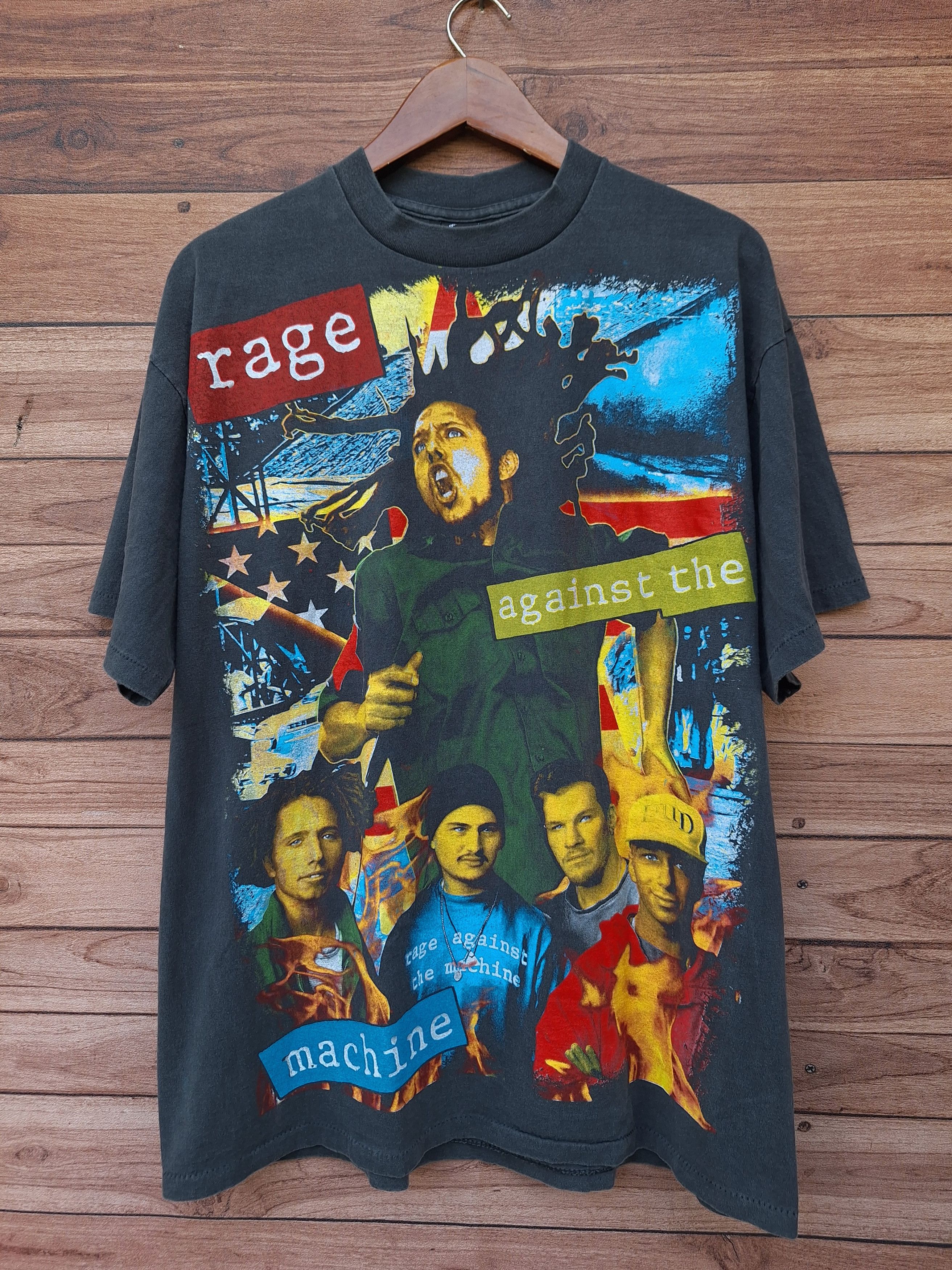 Japanese Brand 🔥RARE🔥 Rage against the machine killing in the name tee Size US XL / EU 56 / 4 - 1 Thumbnail