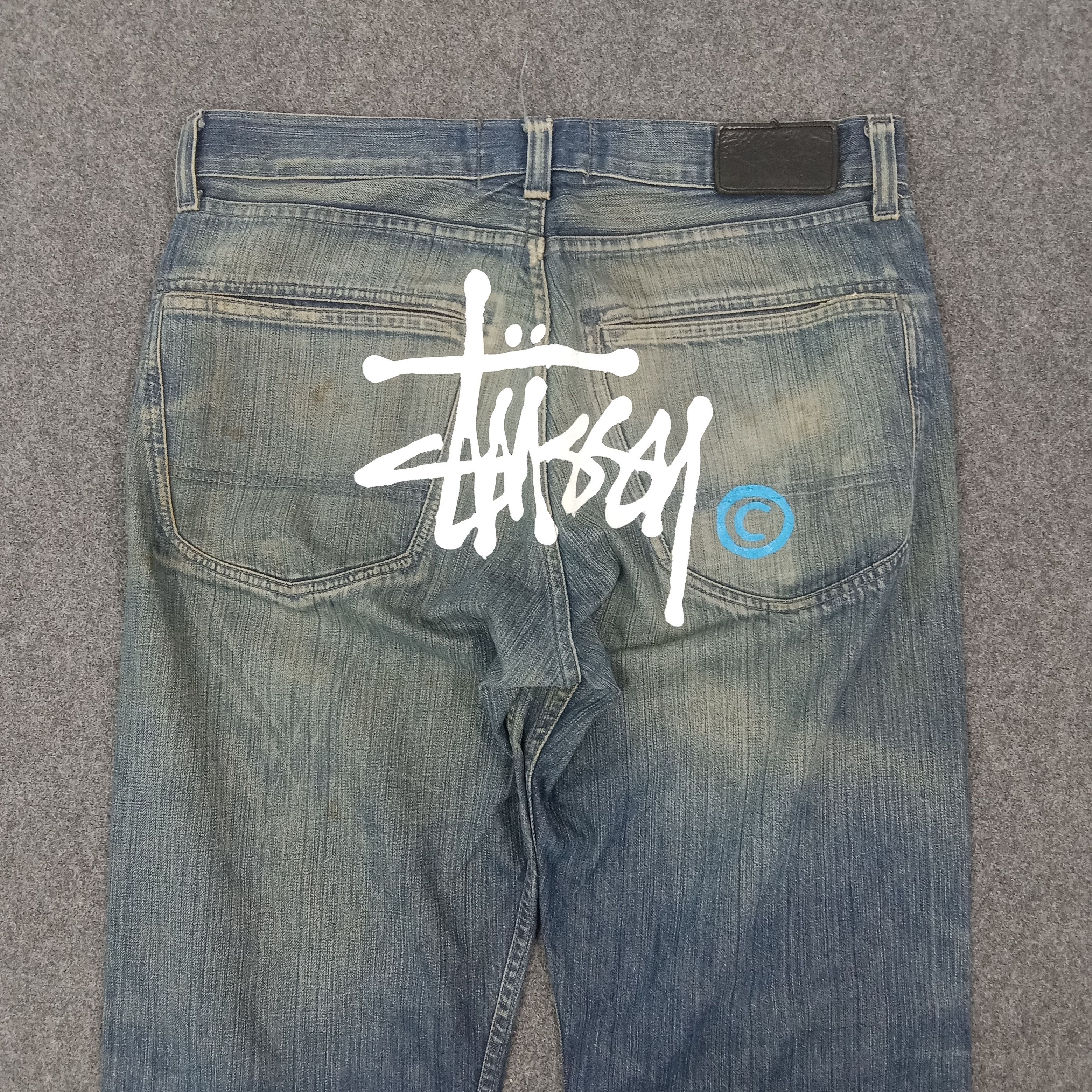 Stussy Stussy Authentic American Custom Logo Denim Jeans C265N5 Size US 34 / EU 50 - 2 Thumbnail