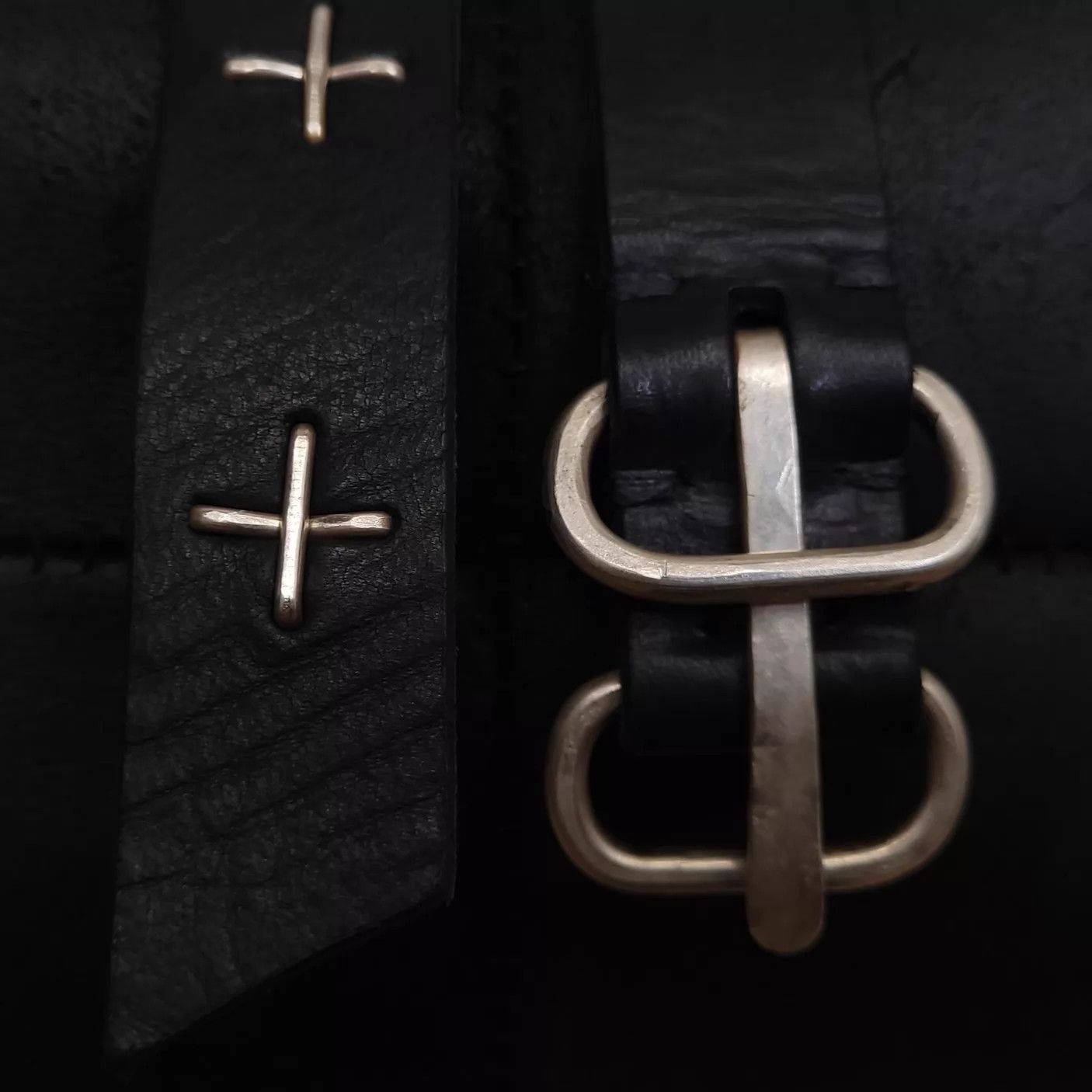 Ma+ M.A+ M.Amadei EL2C X 925 Buckle Belt S/M/L Size ONE SIZE - 8 Thumbnail