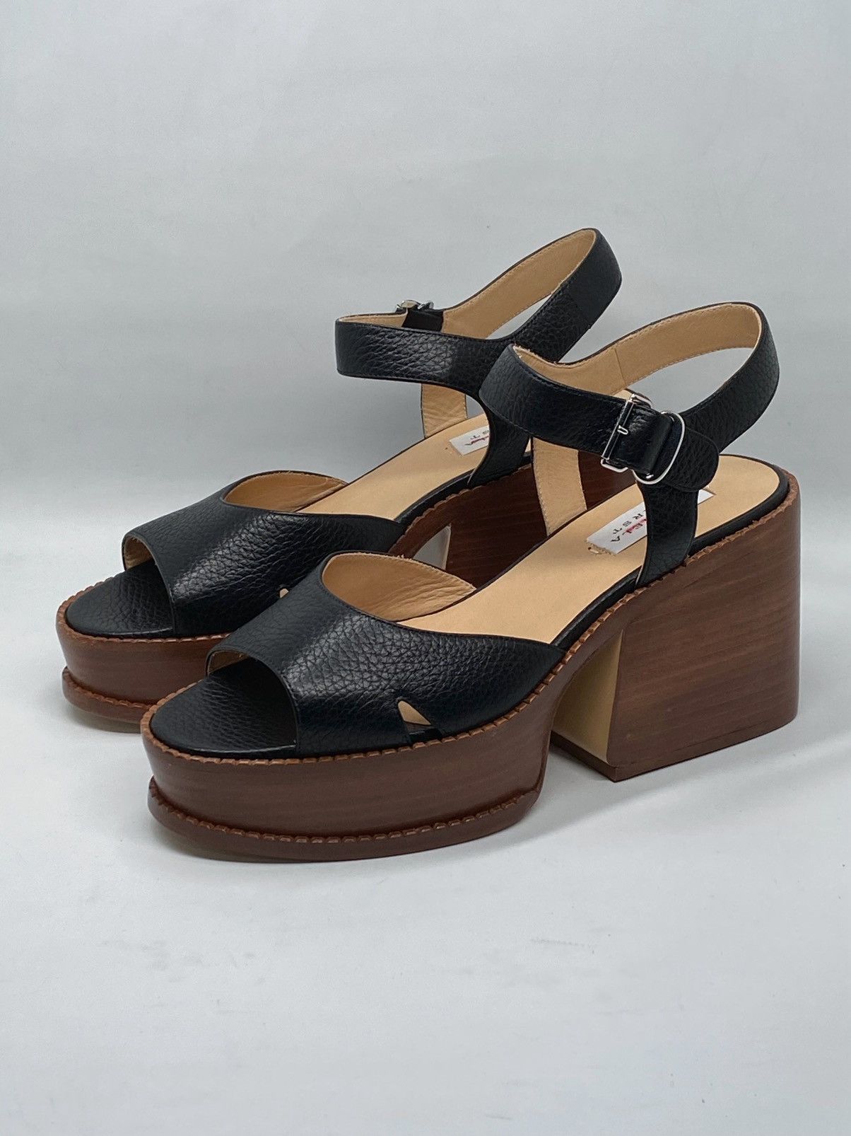 Gabriela Hearst Gabriela Hearst Zuri 90MM Leather Platform Sandals size 38.5 Size US 8.5 / IT 38.5 - 1 Thumbnail