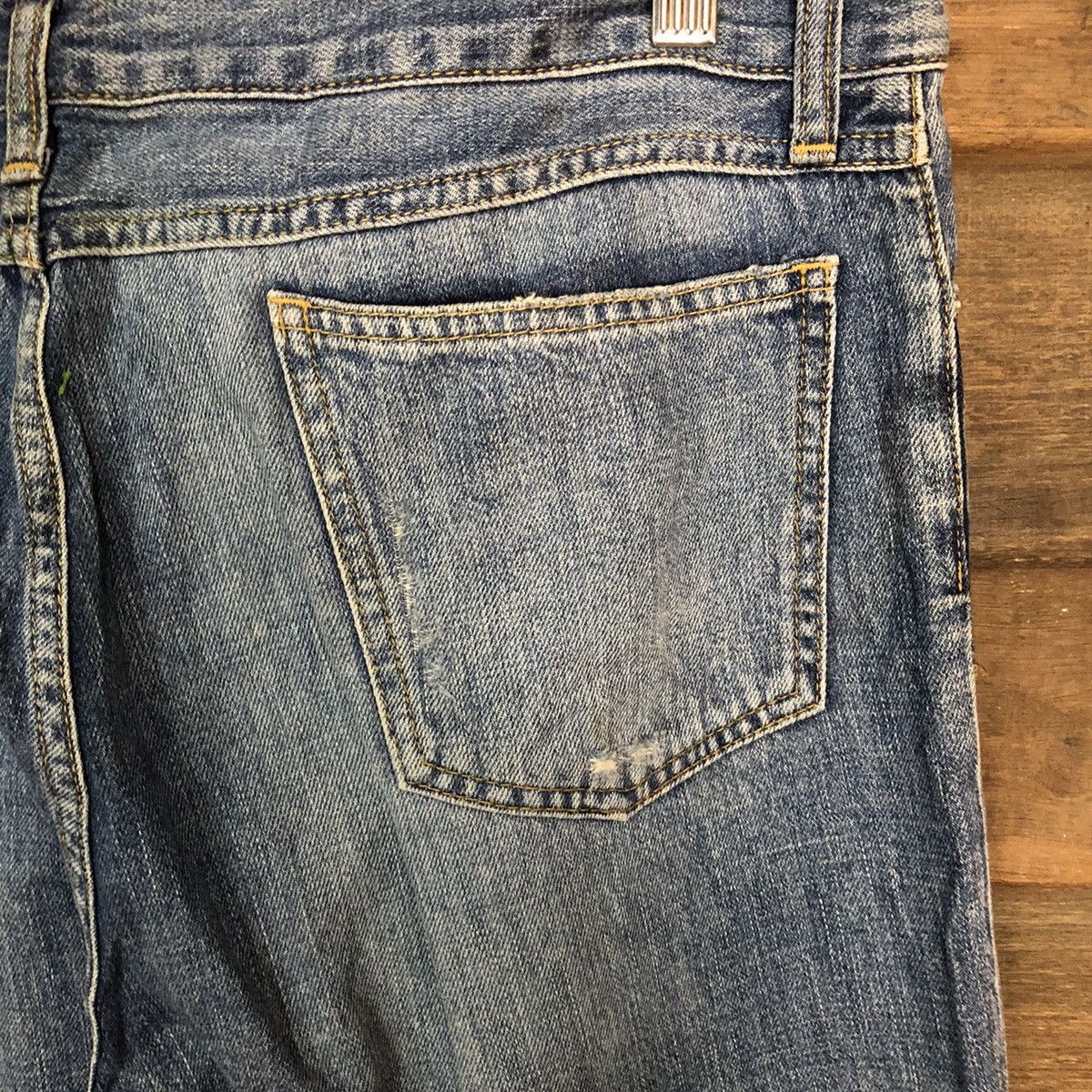 Japanese Brand Mausonde Reefur ripped distressed Blue Denim Pants #7382 Size 30" / US 8 / IT 44 - 17 Thumbnail