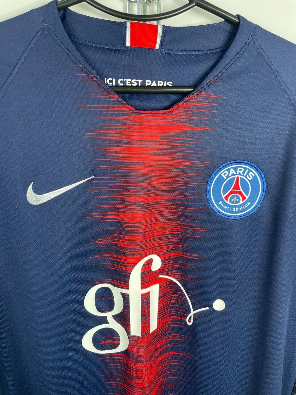 Japanese Brand × Nike BNWT 2018-2019 Nike PSG Home Soccer Jersey T-Shirt Y2K Size US M / EU 48-50 / 2 - 2 Thumbnail