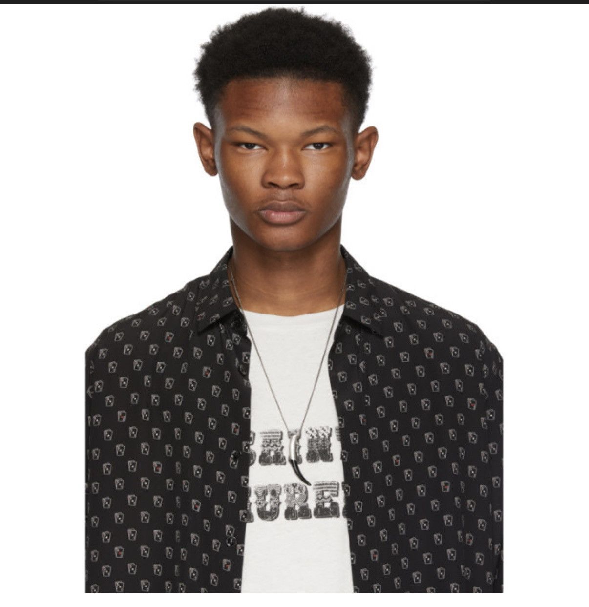 Saint Laurent Paris Saint Laurent horn mombasa pendant necklace Size ONE SIZE - 6 Thumbnail