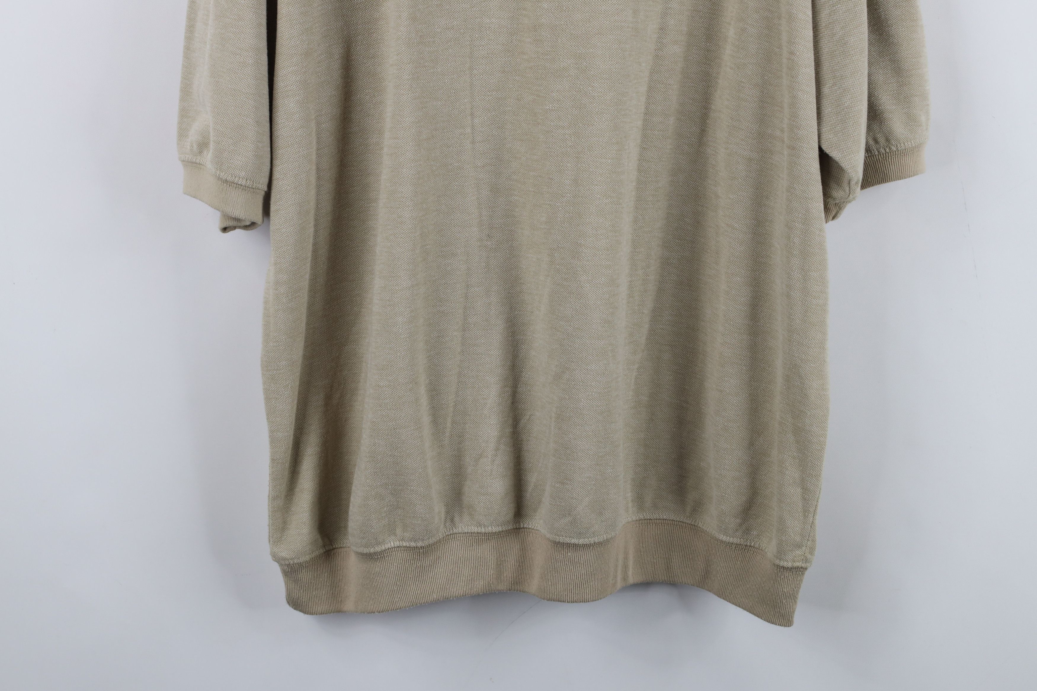 Vintage Vintage 90s Streetwear Cotton Pullover Polo Shirt Beige Size US L / EU 52-54 / 3 - 14 Thumbnail