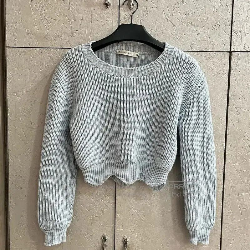 Dior Dior Light Blue Wool Pullover Sweater . Size S / US 4 / IT 40 - 1 Thumbnail