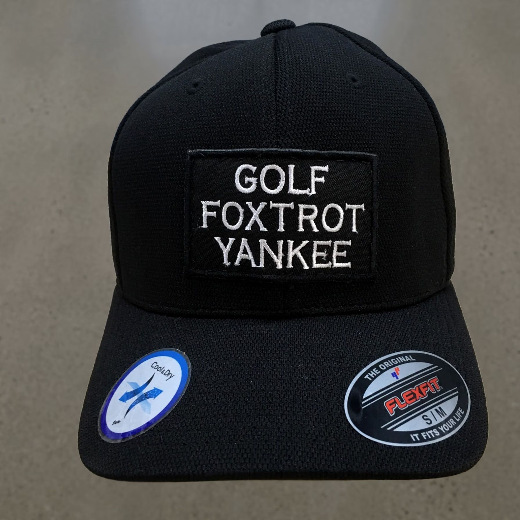 Vintage Flexfit Hat Mens S Black Golf Foxtrol Yankee Fitted Cap Honey Badger Yupoong Size ONE SIZE - 1 Thumbnail