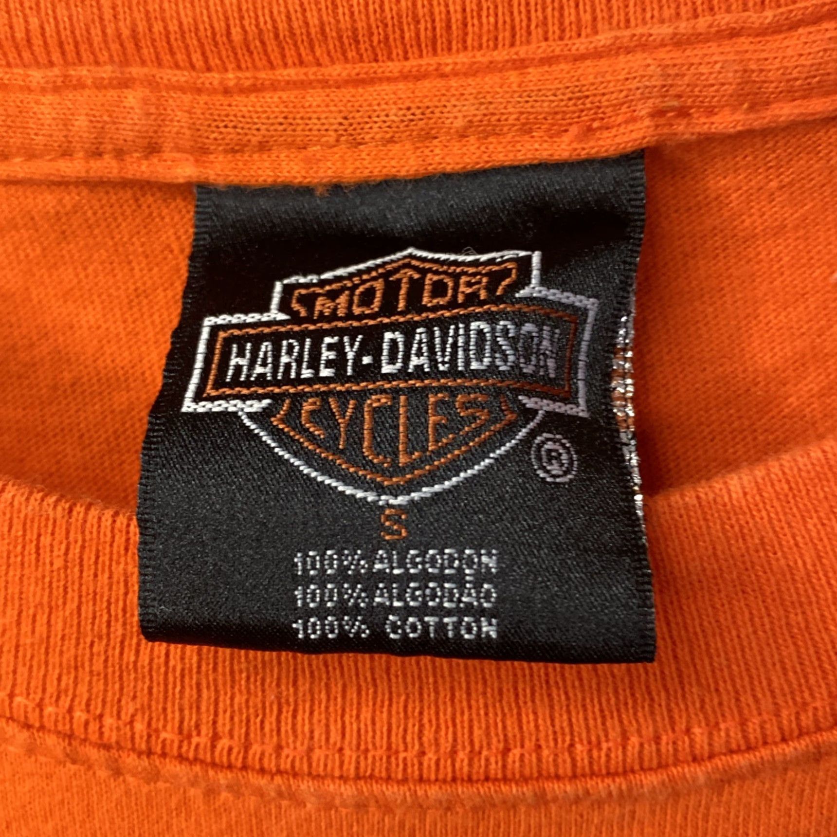 Harley Davidson VINTAGE Harley-Davidson Mexico T Shirt Adult Small S Orange Biker Size US S / EU 44-46 / 1 - 7 Thumbnail